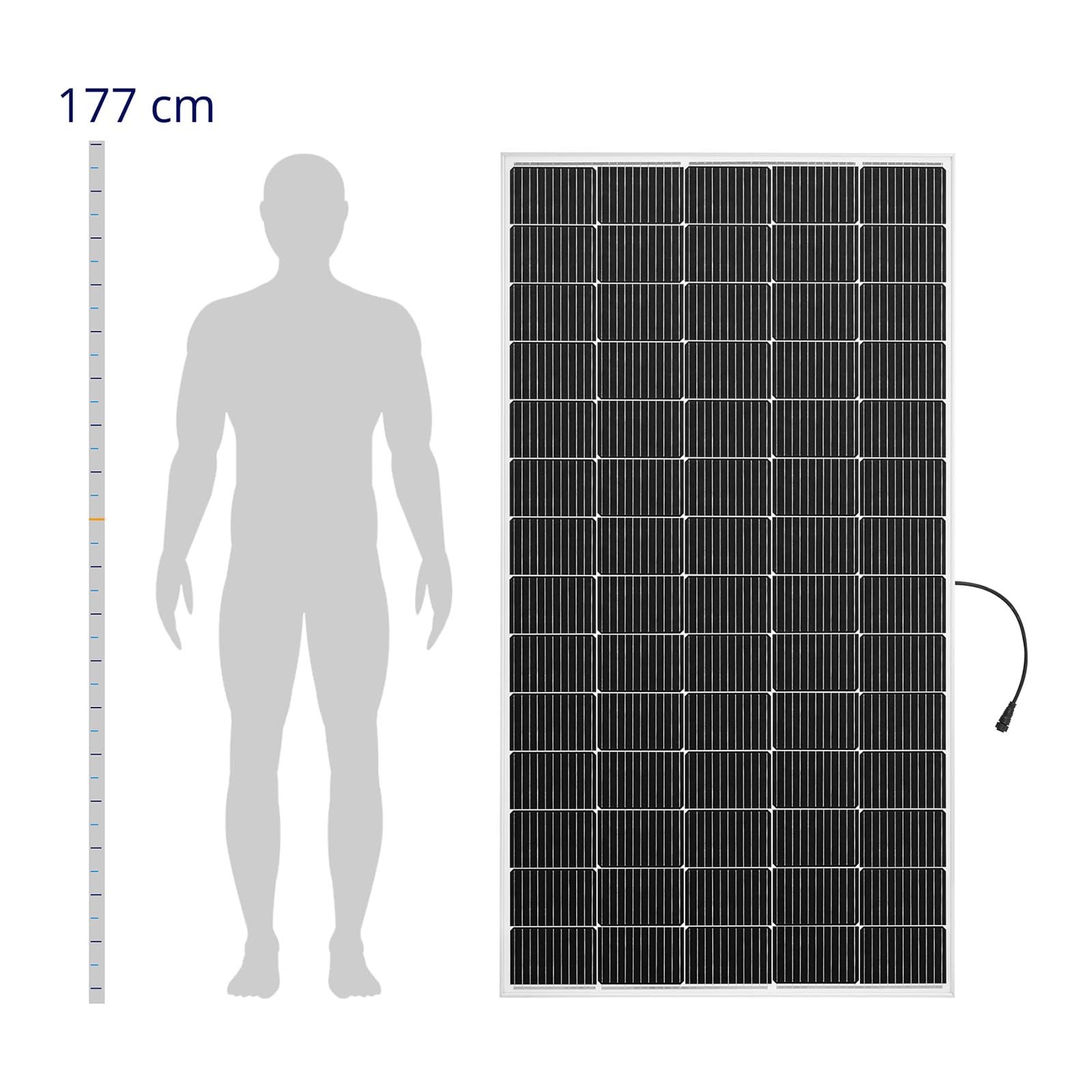 MSW S-POWER-P&P3 - Centrale elettrica da balcone, 300 W, pannello pronto per la spina, set completo da 300 W, impianto solare per balcone e balcone Microinverter Cavo da 5 m