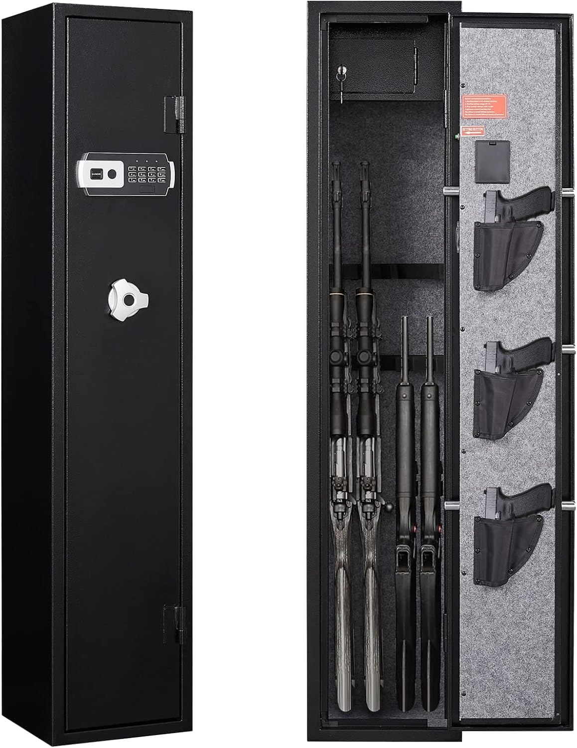 Rifle Safe, Gun Safes for Home Rifle and Pistols, 35 Gun
