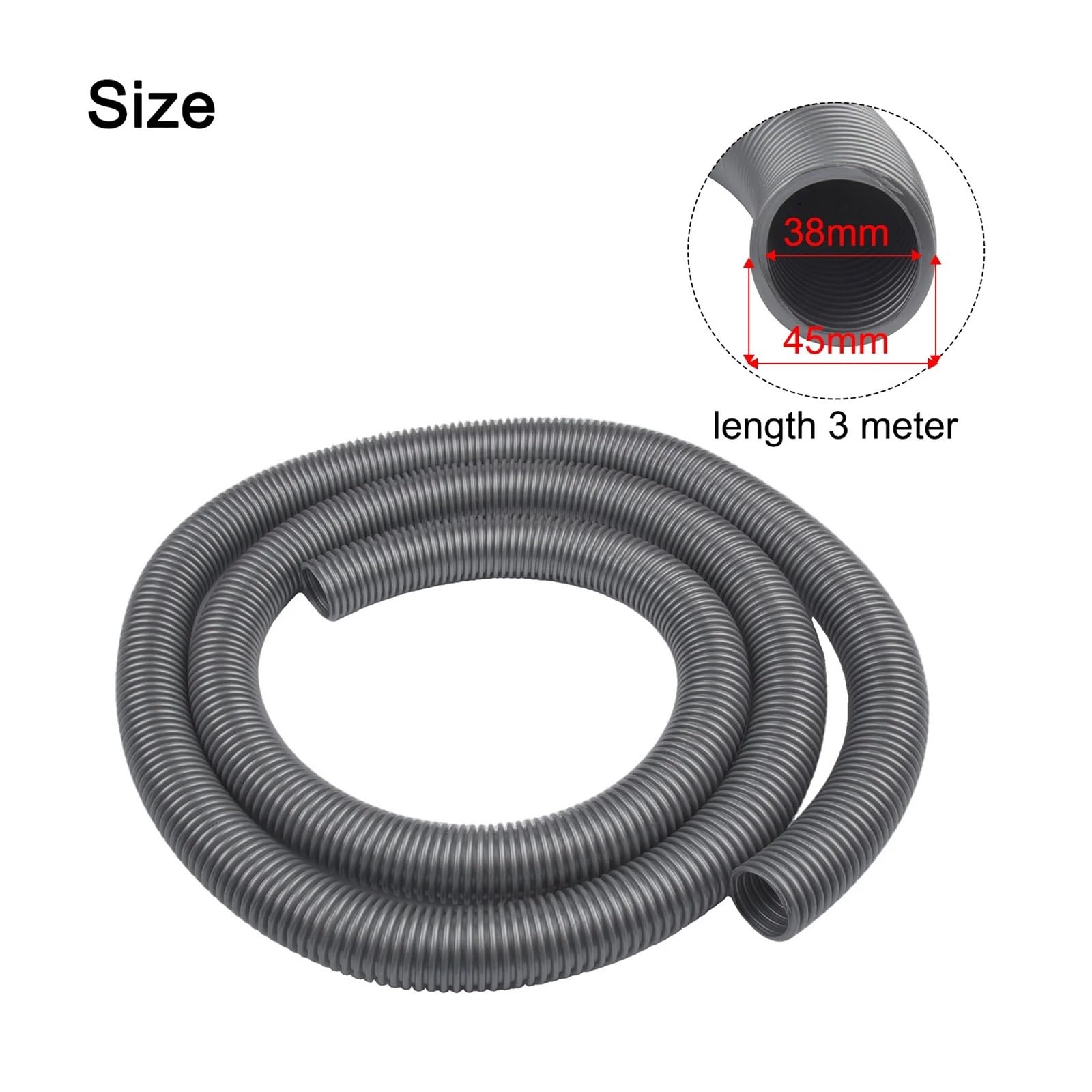 Manguera De Aspiradora EVA De 3m Compatible Con Los Modelos De Aspiradora PATIKIL