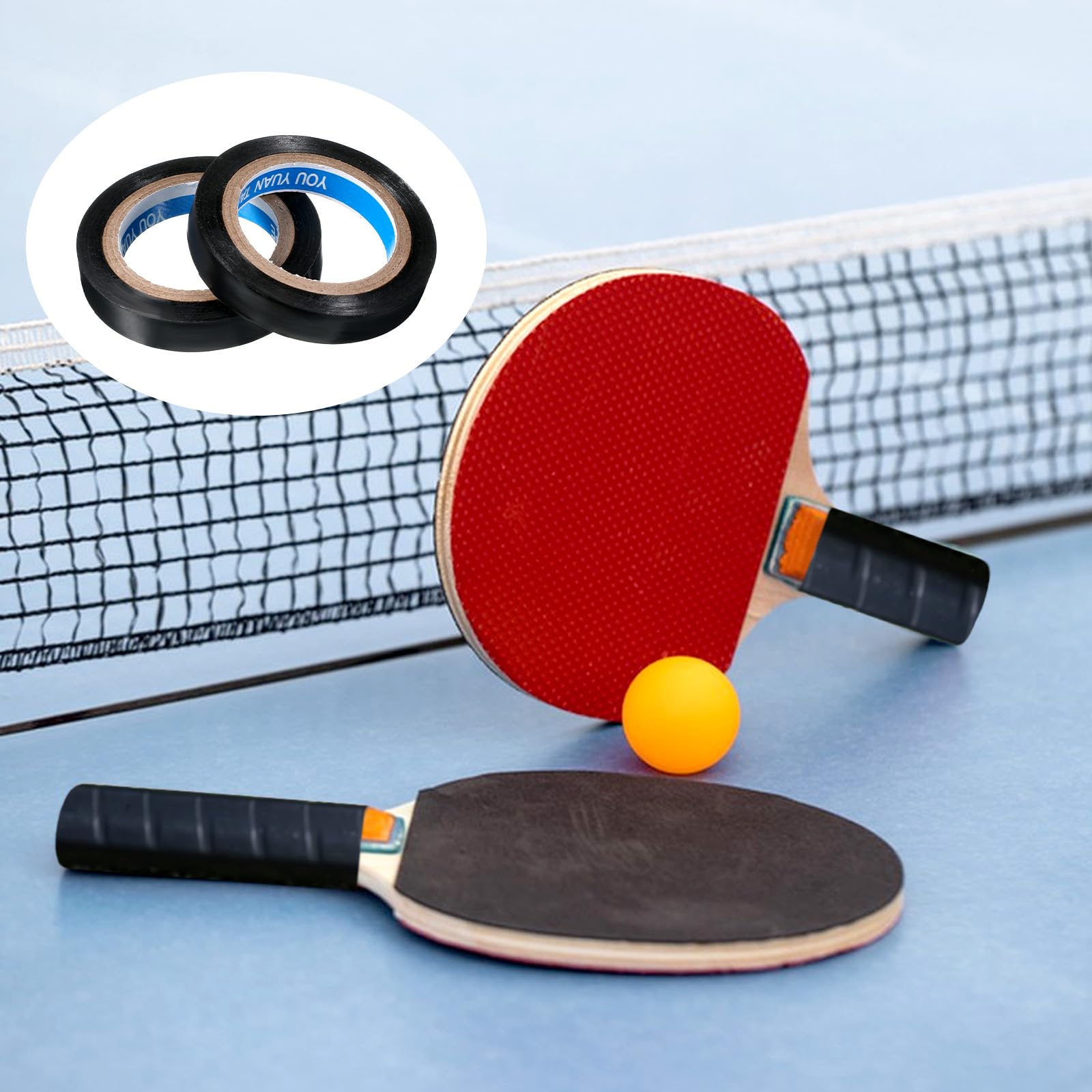 EupHHonycs 2 Rollen Tennis Griffband Anti-Rutsch Griffband Tennisschläger Selbstklebend für Tennisschläger, Overgrip Geeignet für Badminton, Tennis, Squash, 20m