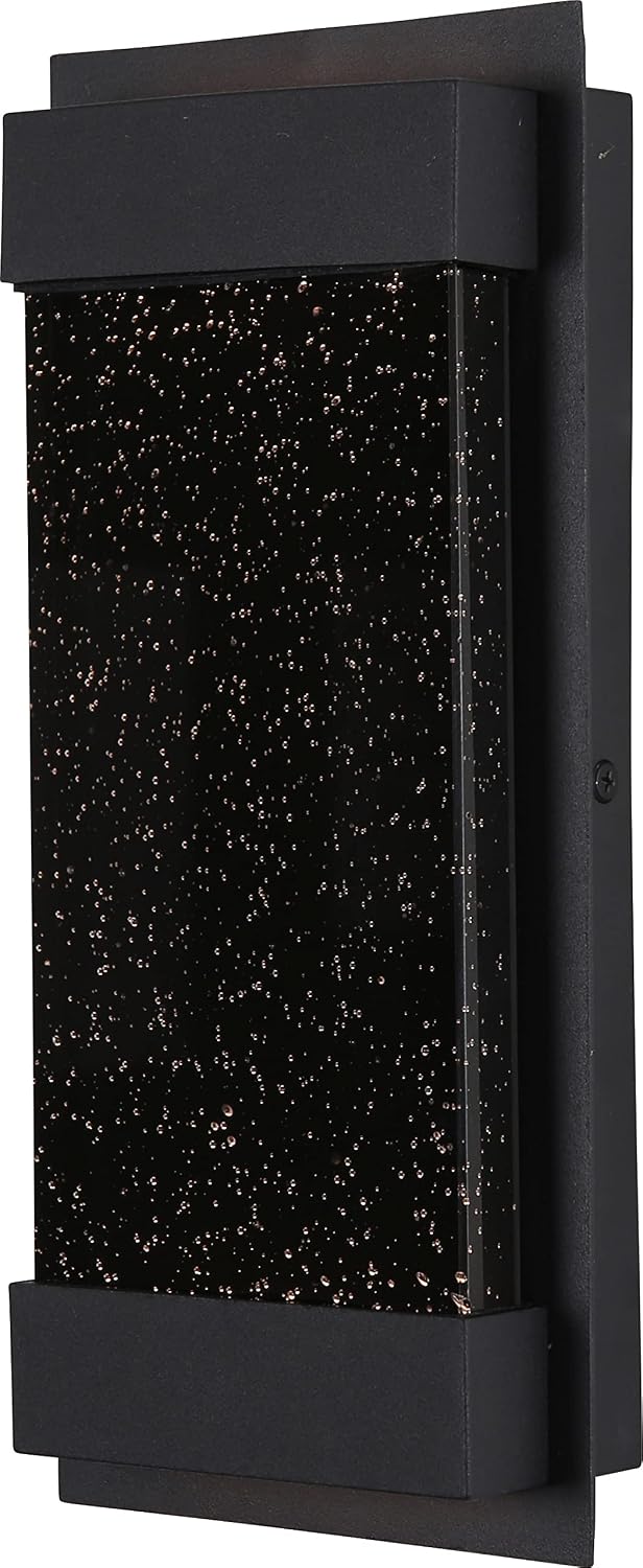 Sunlite 81039 12-Inch LED Rectangular Outdoor Up & Down Wall Sconce, Clear Acrylic Panel, 22 Watts, 300 Lumens, 3000K Warm White, Dimmable, ETL Listed, Black, for Residential & Commercial Use