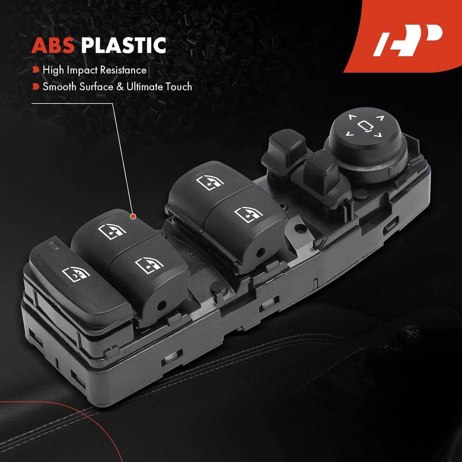 A-Premium Master Power Window Switch Compatible with BMW 330i, 330i xDrive, X5, 530e, 530e xDrive, 530i, 530i xDrive, 540d xDrive, 540i, 540i xDrive, X3, 640i xDrive Gran Turismo, X4, M5, M550i xDrive