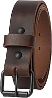 MainStreetForge American Made Men's Leather Belt - Full Grain Leather, USA Handcrafted, Lifetime Warranty