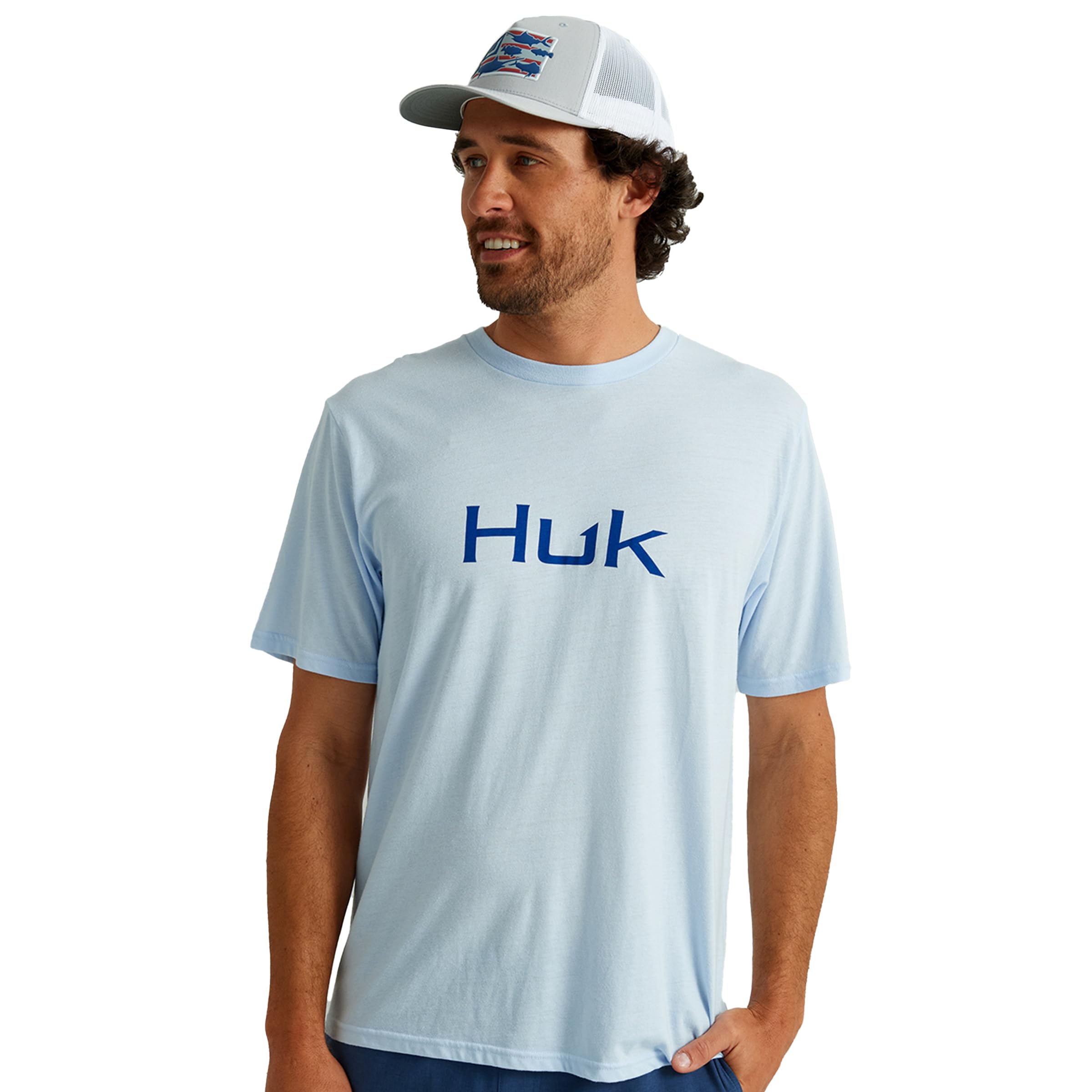 HUK Men's Performance Fishing Logo Tee, Short Sleeve, Quick-Dry