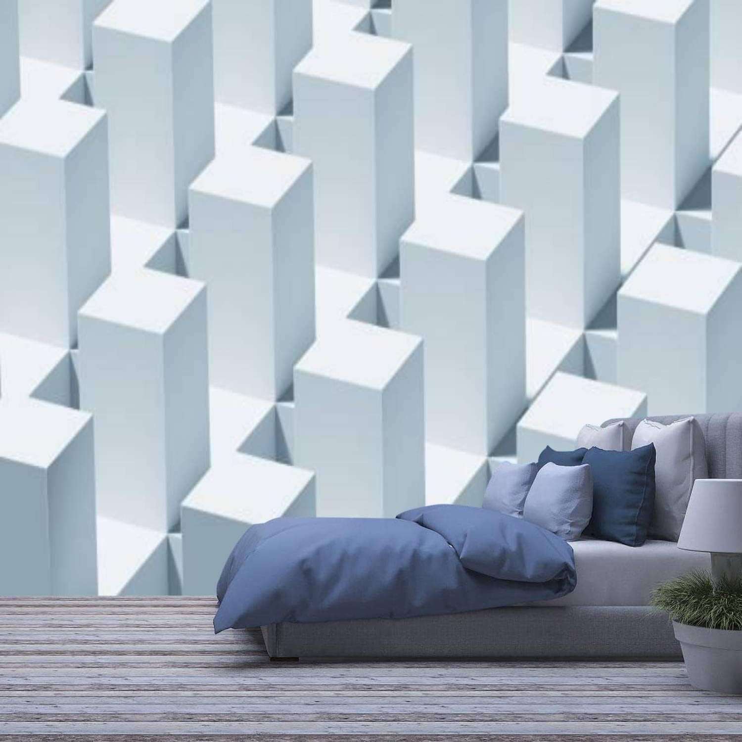 Papier peint technologique amovible pour créer un espace futuriste dans une chambre d'ado