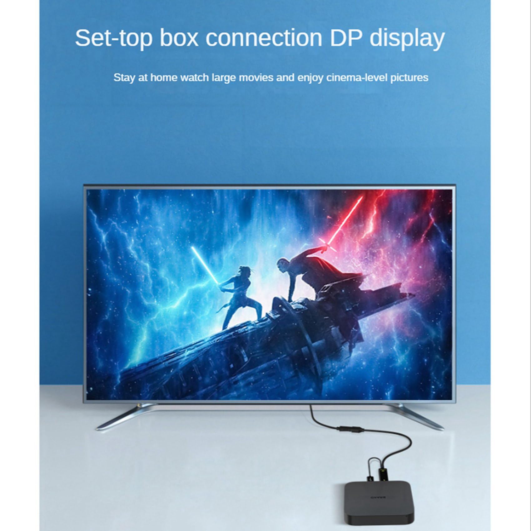 10X Kompatybilny z Kabel Konwertera z Męskiego na Displayport Żeński 4K@60Hz Kabel z Adapterem Zgodny z na Konwerter DP