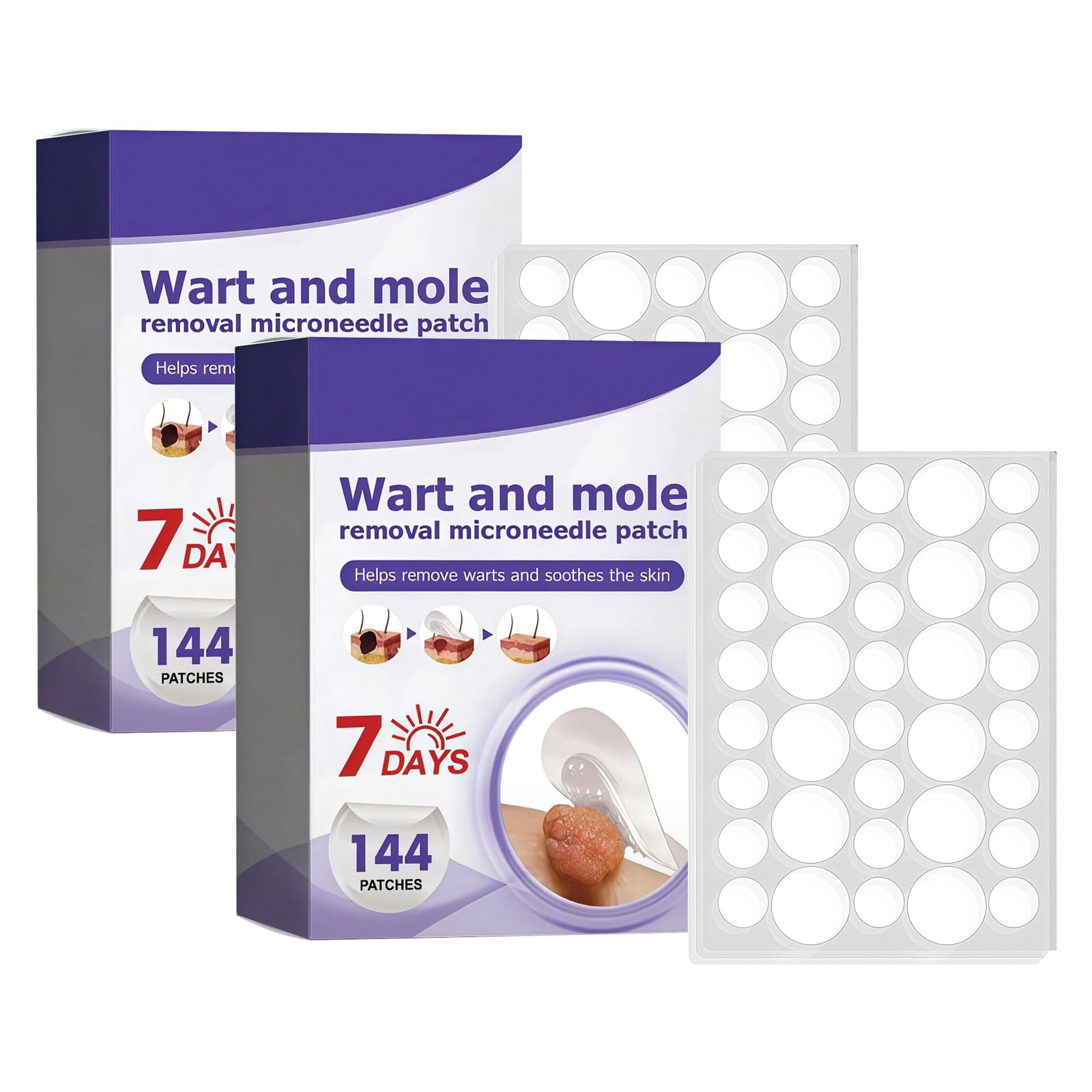 Aoseiens Microdart Plasters for Removing Warts and Liver Spots, Care Plasters for Smooth Skin