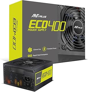Ant Value ECO400 Non Modular Gaming Power Supply/PSU for PC