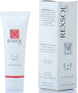 REXSOL CE Serum | Contains Vitamin C & Vitamin E | Helps minimize the appearance of first signs of aging | Enhances skin's youthful appearance (30 ml/ 1 fl oz)