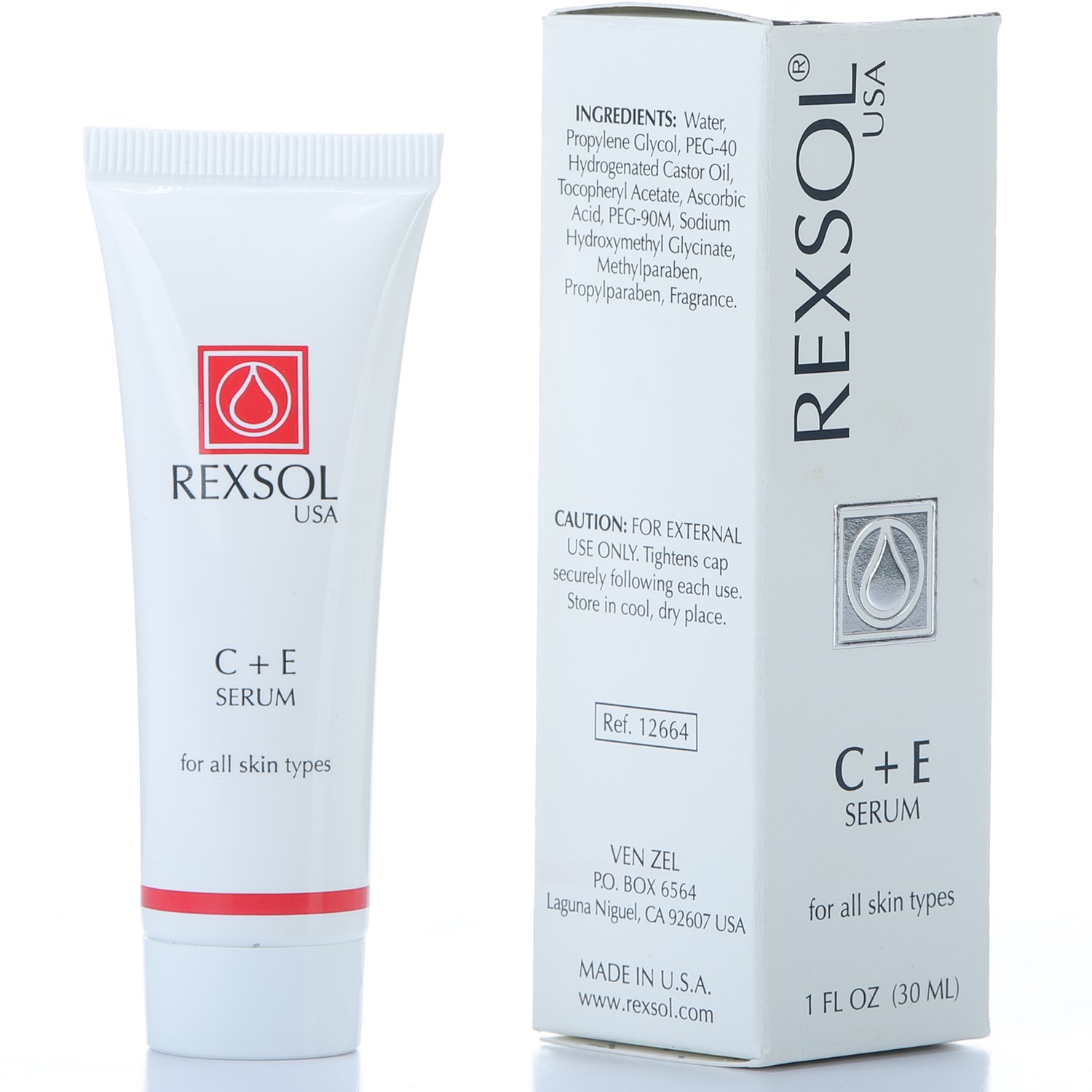REXSOL CE Serum | Contains Vitamin C & Vitamin E | Helps minimize the appearance of first signs of aging | Enhances skin's youthful appearance (30 ml/ 1 fl oz)