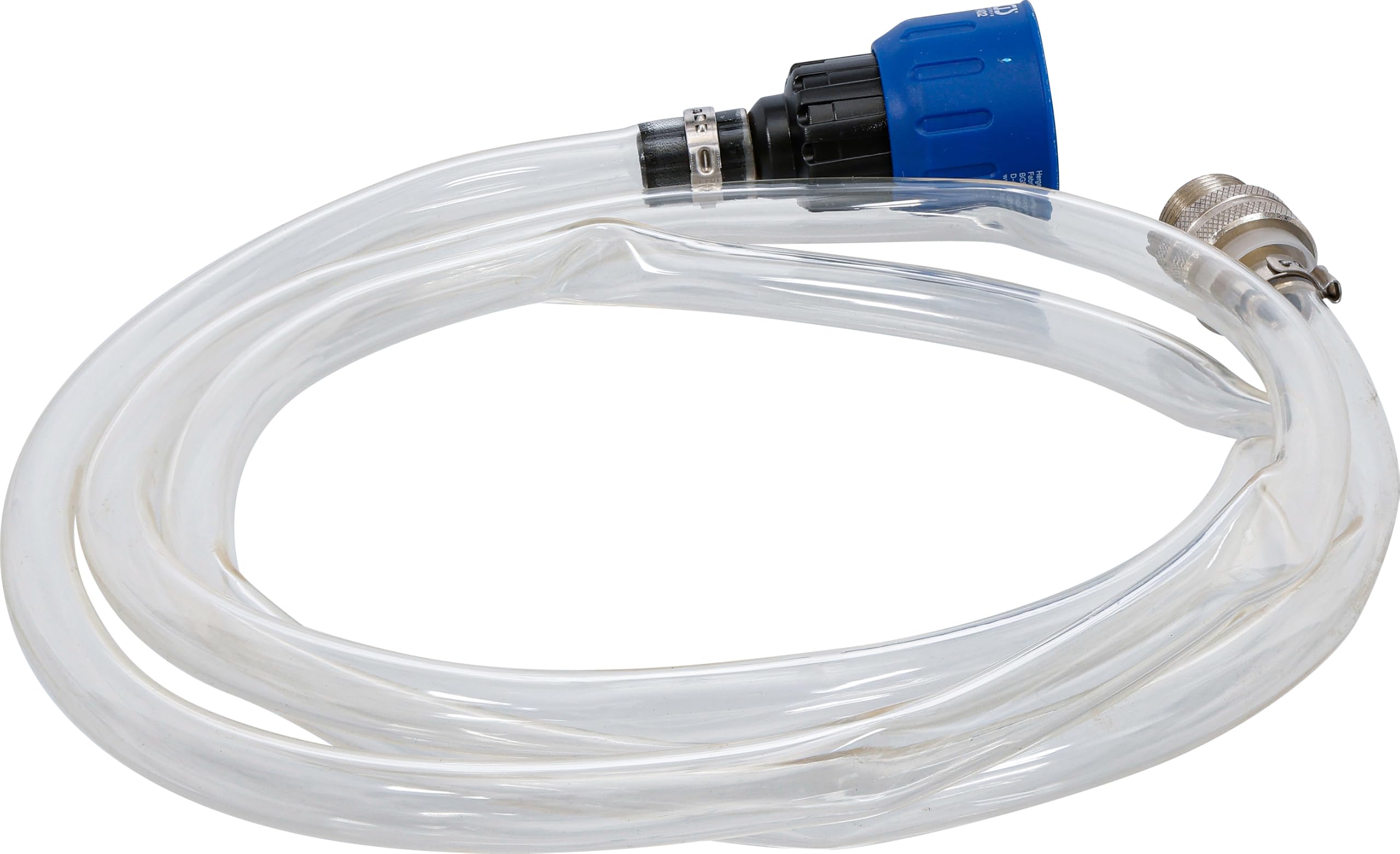 BGS 1402 | Getriebeöl-Befüllschlauch | für VAG DSG Getriebe | Länge 2 m | Adapter für 1 Liter Ölgebinde | Rücklaufventil gegen Verschmutzungen