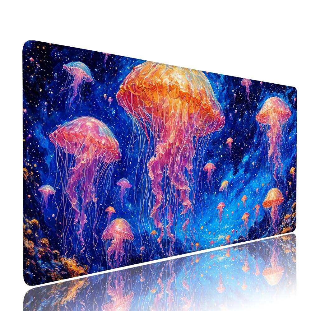 Alfombrilla de Mouse para Juegos, Blu, XXL, Antideslizante, Impermeable, Diseño de Sogno, Extendido, Grande, 1200x600x3mm, para PC, Laptop, Ufficio, Famiglia d-808