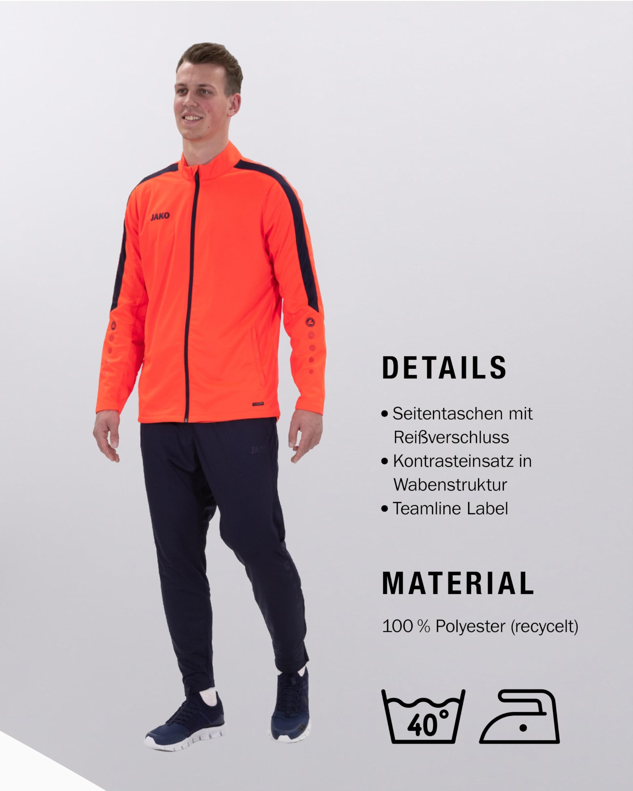 JAKO Unisex Kinder Polyesterjacke Power Trainingsjacke