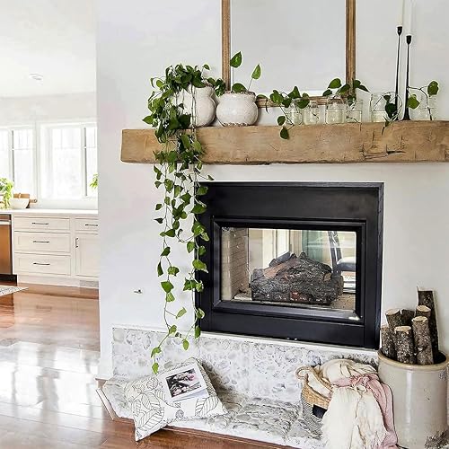 Miniatura 2 de Fireplace Mantel Shelf  Hand Hewn Wood Barn Beam  Rustic Fireplace Mantel  Farmhouse Rustic Shelves  Distressed Shelves