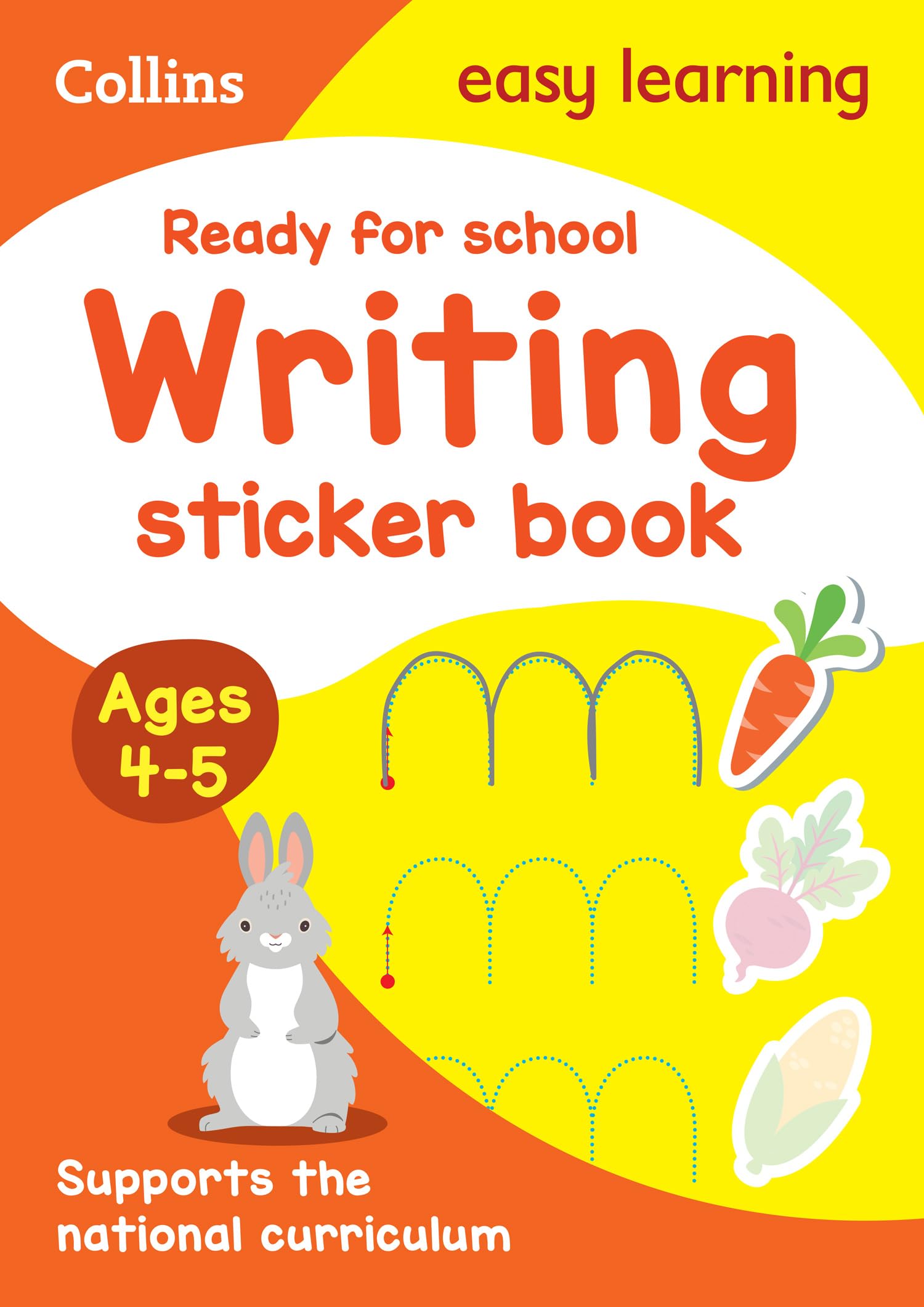 Ready for school: writing Sticker Book Ages 4-5 (Easy Learning)