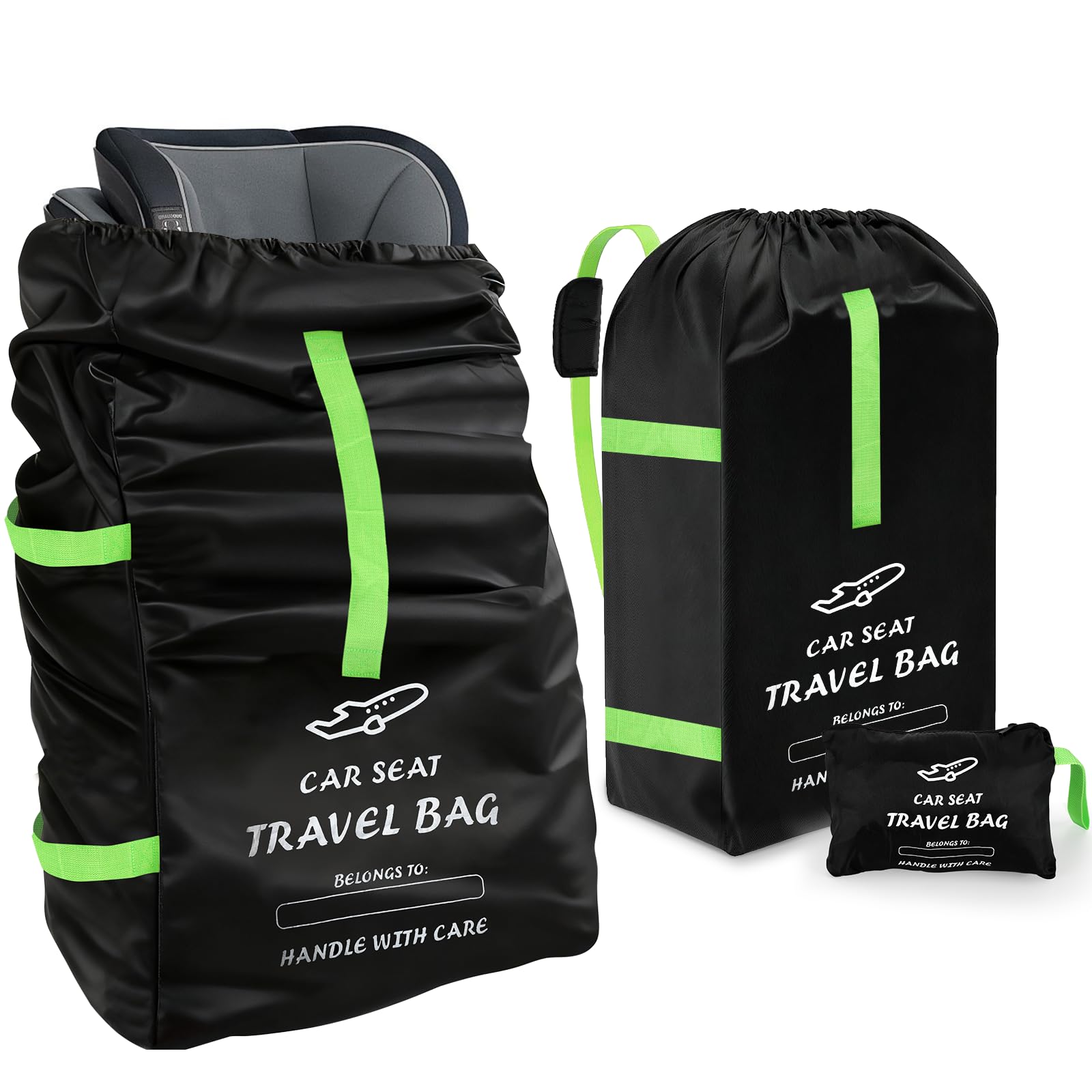 Staranry Kindersitz Tasche für Babyschale, 34 × 18 × 18 Zoll, wasserdichte Transporttasche aus 600D Oxford-Gewebe, Passt für Maxi-Cosi, Nuna, Cybex, Kinderwagentasche für Flugreisen