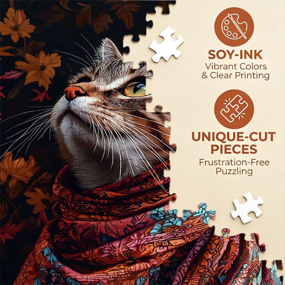 Puzzle 5000 Teile Erwachsene, Jigsaw Puzzle Erwachsene 5000 Teile, Katzentuch Puzzles, Impossible Klassische Puzzles, Herausfordernde Familie Aktivität Spiele, für Home Decor und Geschenke DX0YL2-650