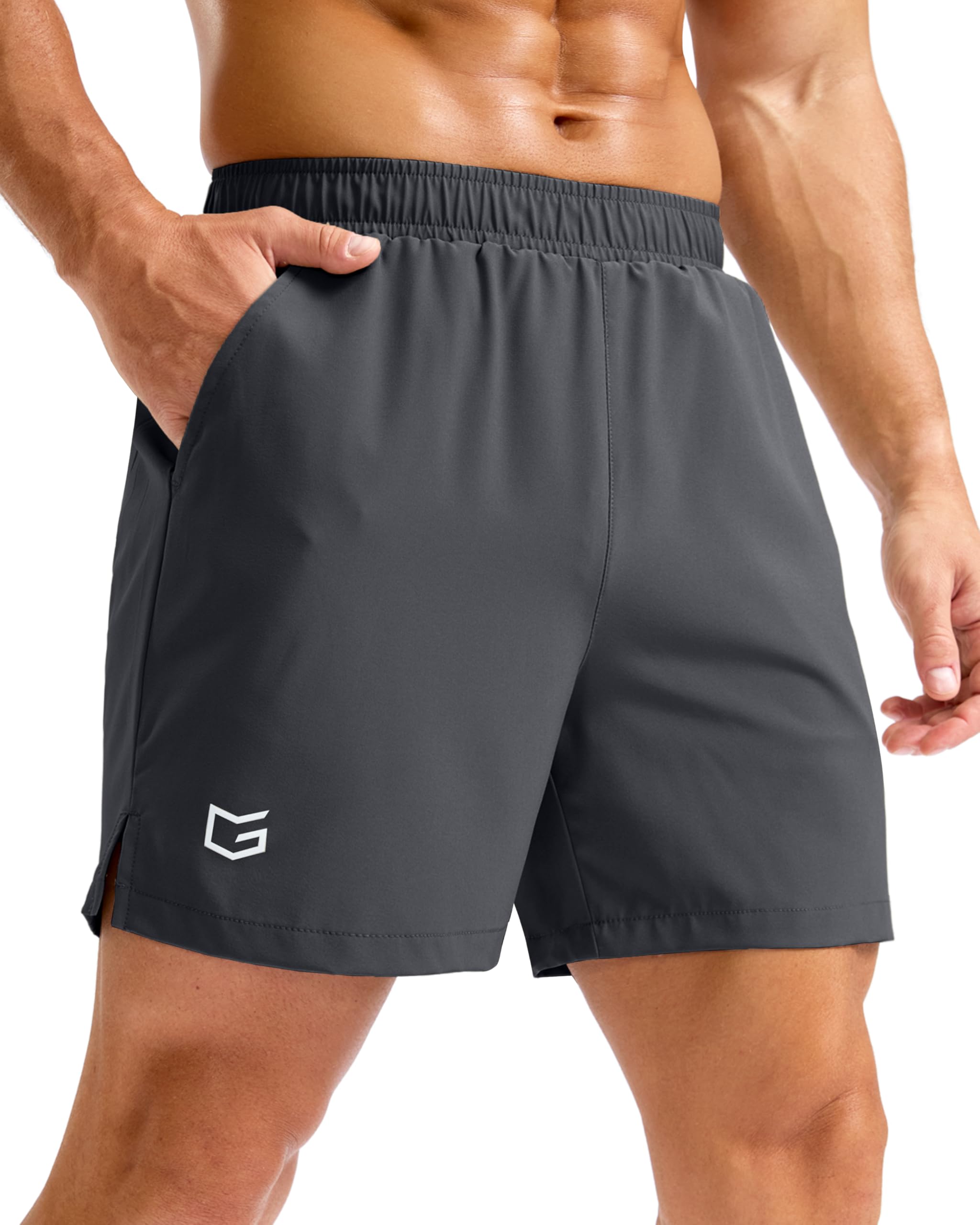 G Gradual Men's Athletic Running Shorts with Pockets 5"/ 7"/ 9" Gym Shorts
