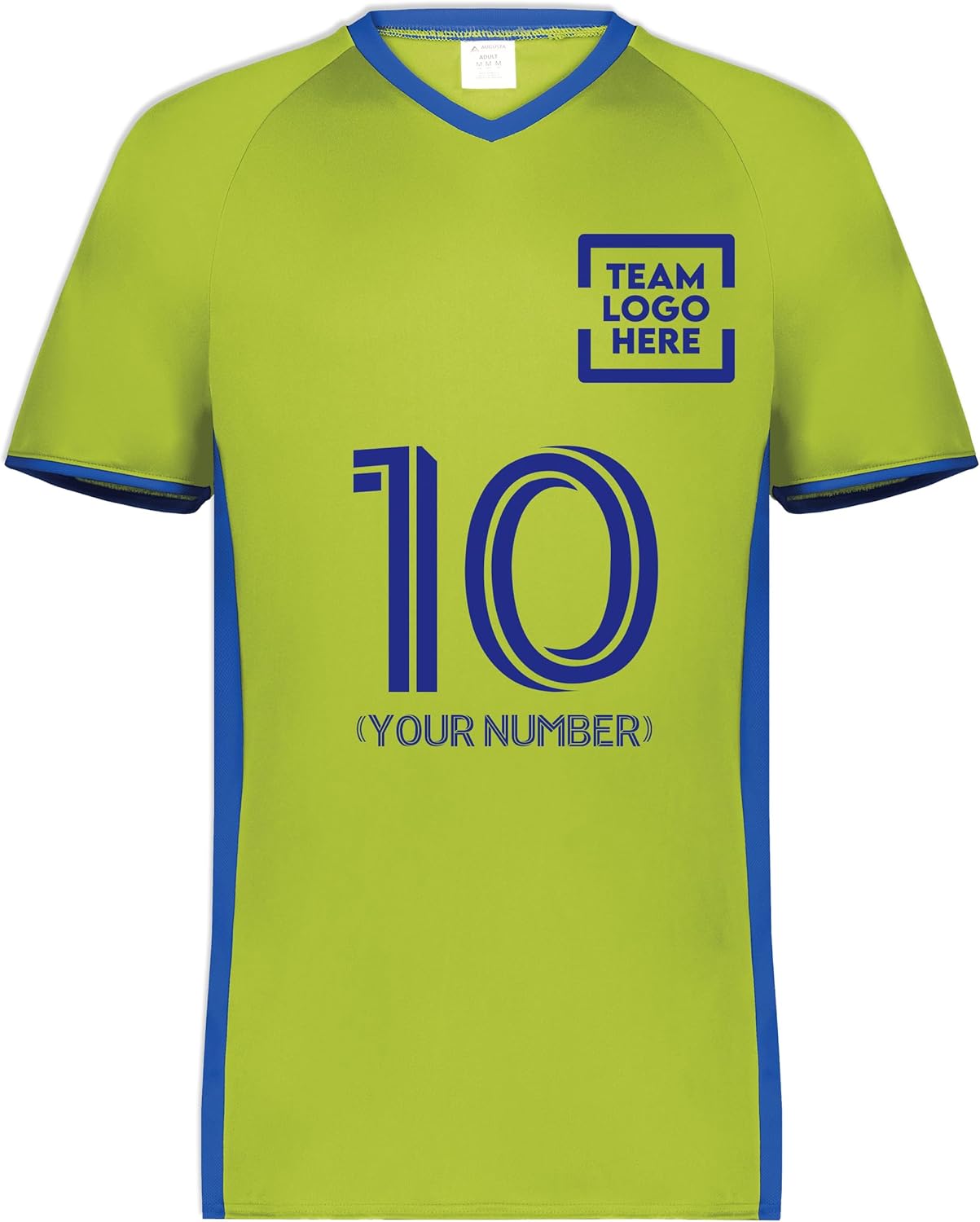 Custom Soccer Jersey with Name Number Team Logo Personalized Soccer V-Neck Shirts for Youths - Image 3