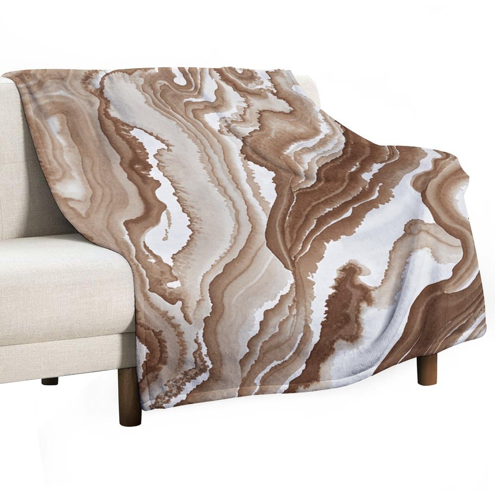 Jeté de lit flanelle antistatique 168x228, couverture légère camping