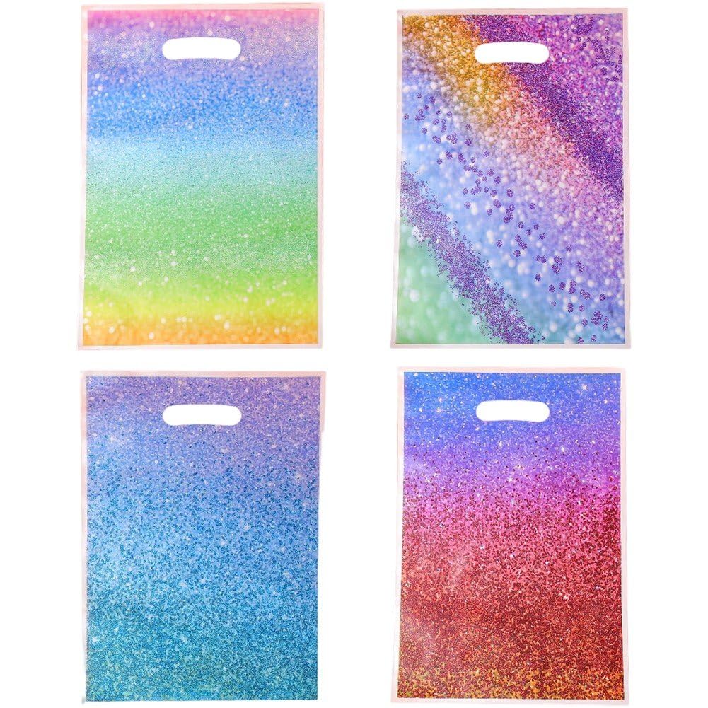 Danlai 50 Pcs Gradient Color Party Bag, Portable Pouch for Candy and Holiday Wedding Birthday Gathering Use