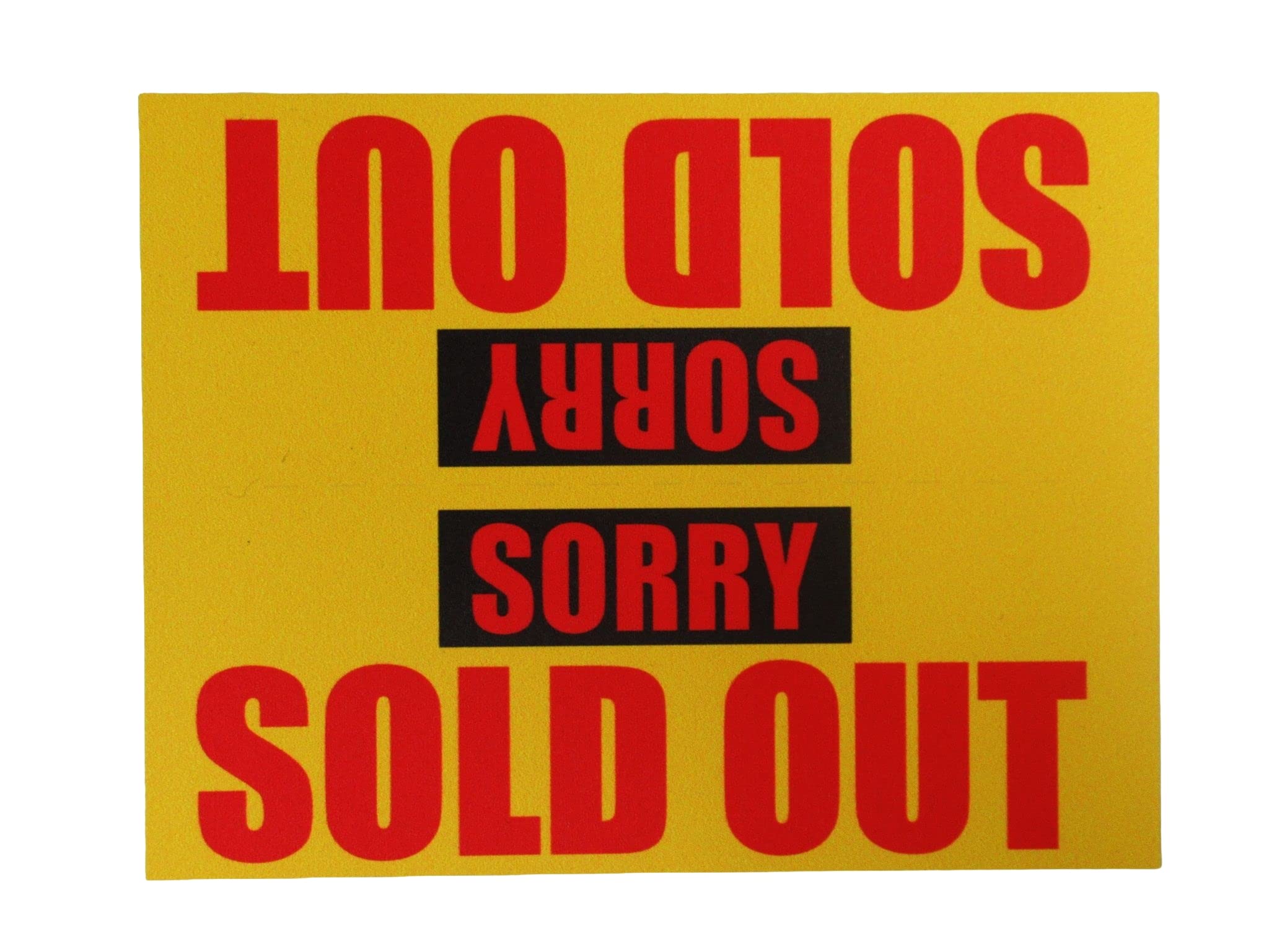 Amazon | 売り切れ SOLD OUT 卓上プレート 折りたたみ式 プラカード 