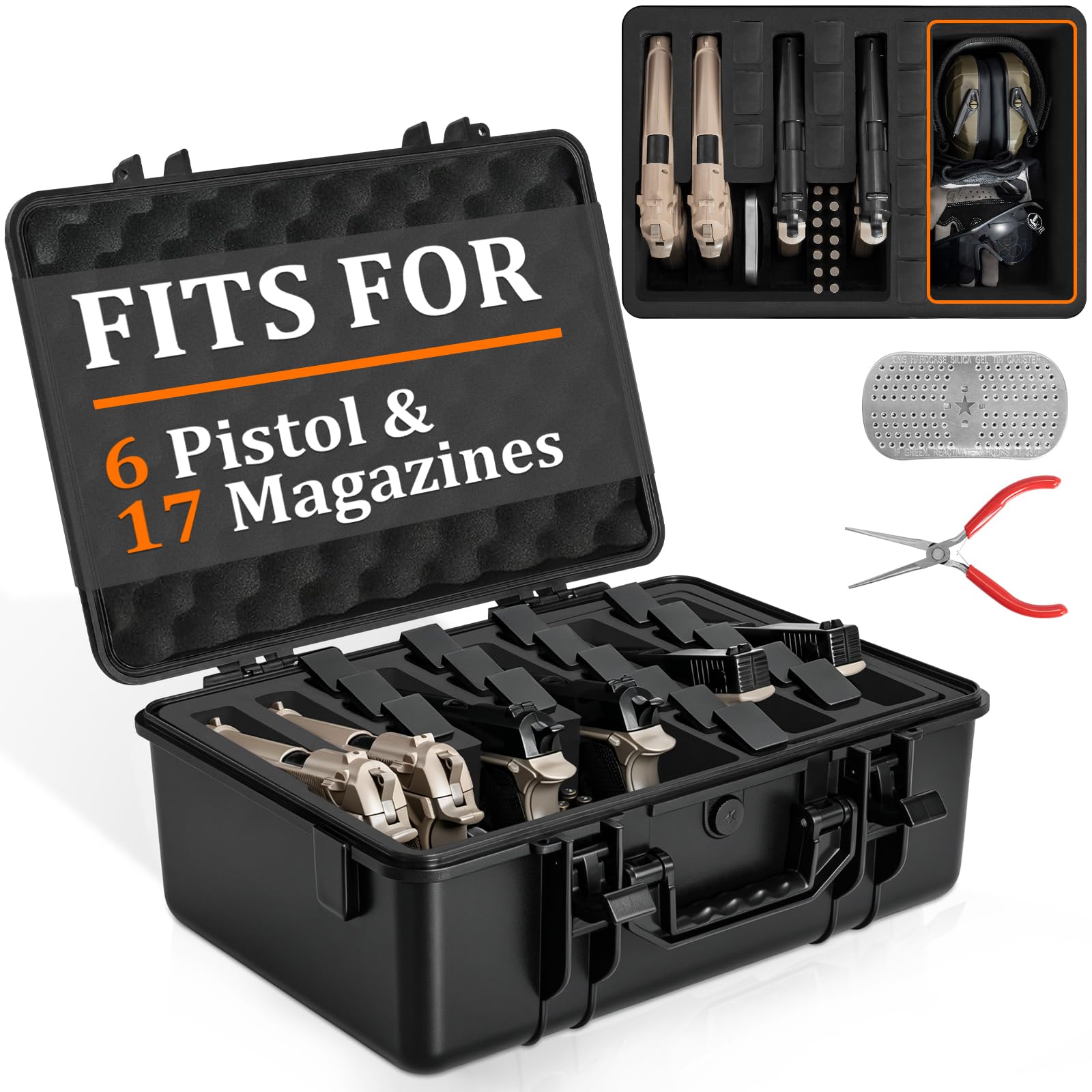 TSA Approved Waterproof Gun Pistol Case