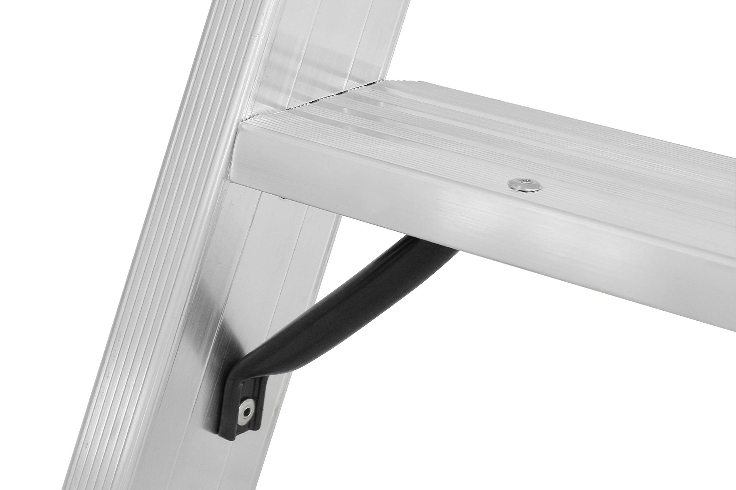 HYMER 808007 - Escalera de Plataforma con pasamanos (7 peldaños)