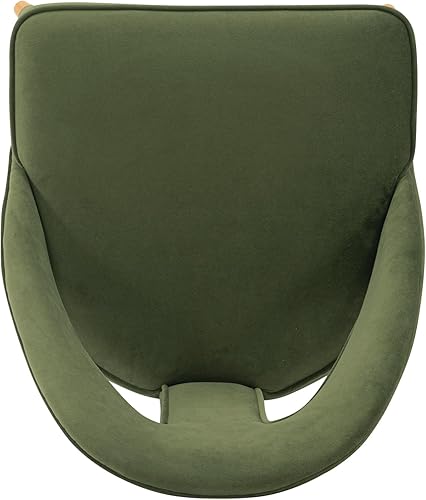 Miniatura 10 de Manhattan Comfort Neda - Sillas de comedor modernas de terciopelo con elegante diseño de respaldo en forma de T, acolchado de espuma de alta Verde