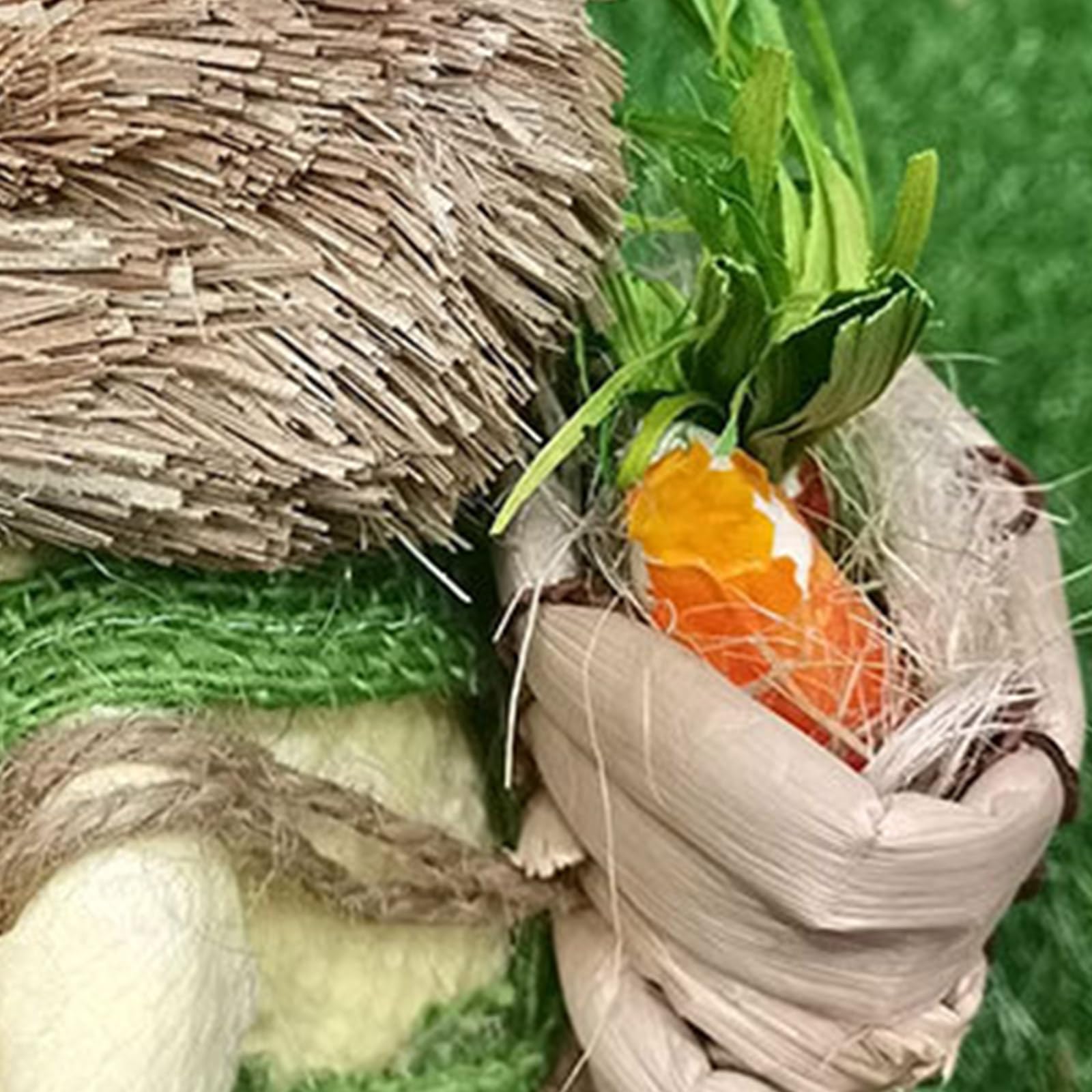 2 Pezzi di Figurine pasquali Decorazioni per fattorie sculture di Animali in Paglia Artigianali per Esposizione da Tavolo Festival