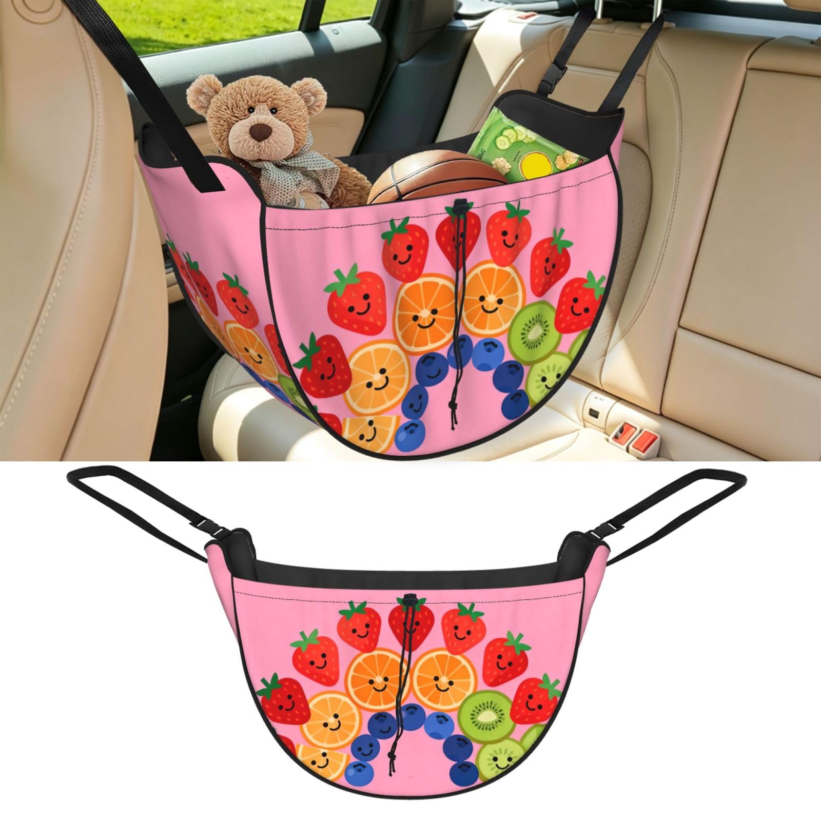 CNTDBU Fruit Platter Car Seat Organizer-Backseat Storage Bag for Travel