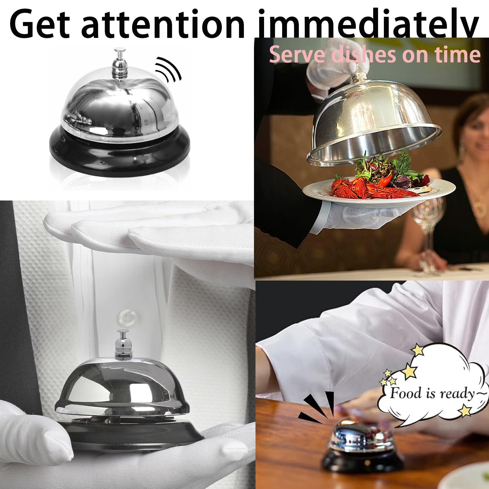 Gruvox Service bell, reception bell, desk bell, kitchen bell, reception bell, desk service bell, desk service bell - Image 4