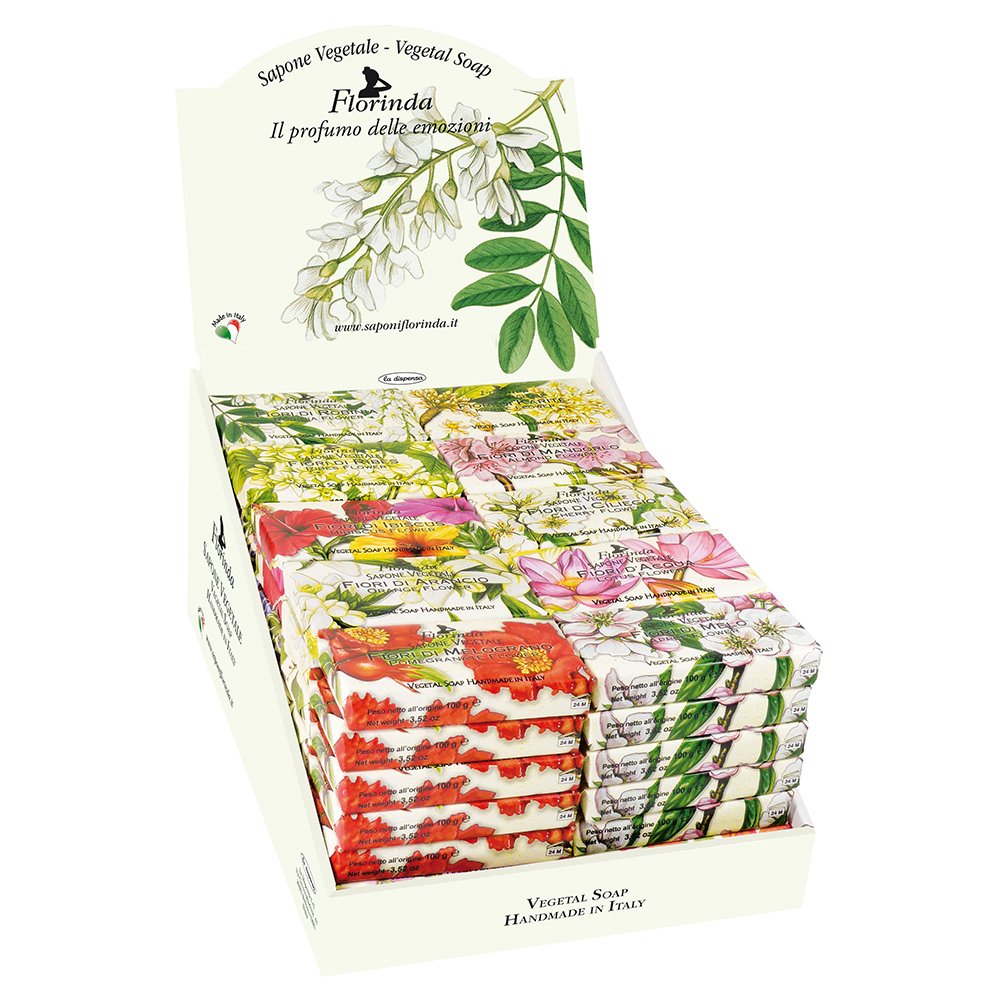 Florinda Collection No 2 Floral Air Vegetal Soap Bar Set 100 g 3 5 Oz 70 Pcs