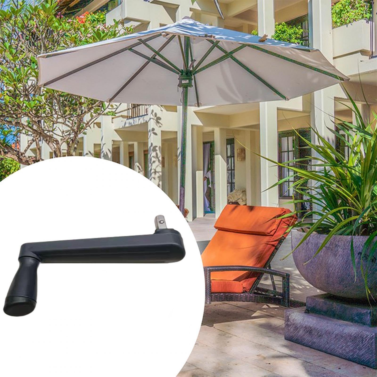 Umbrella Crank Handle for Patio Use, Replacement Assembly for Outdoor Umbrellas, Gray : Patio, Lawn & Garden