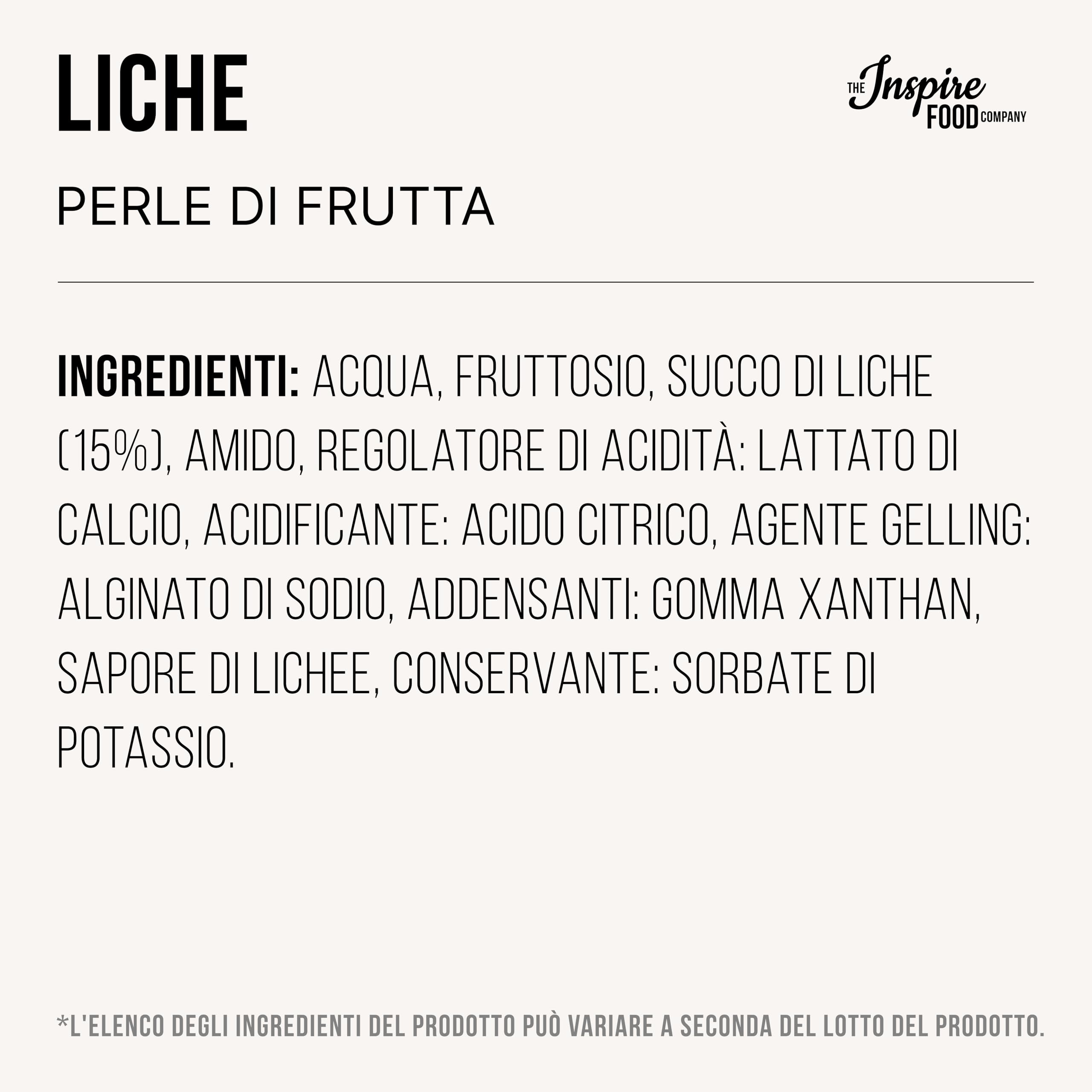 POPPING BOBA - Sferette alla frutta per Bubble Tea - Litchi - 1 kg - nessun colorante artificiale, basso contenuto di zucchero, succo di frutta vero, 100% vegan e senza glutine