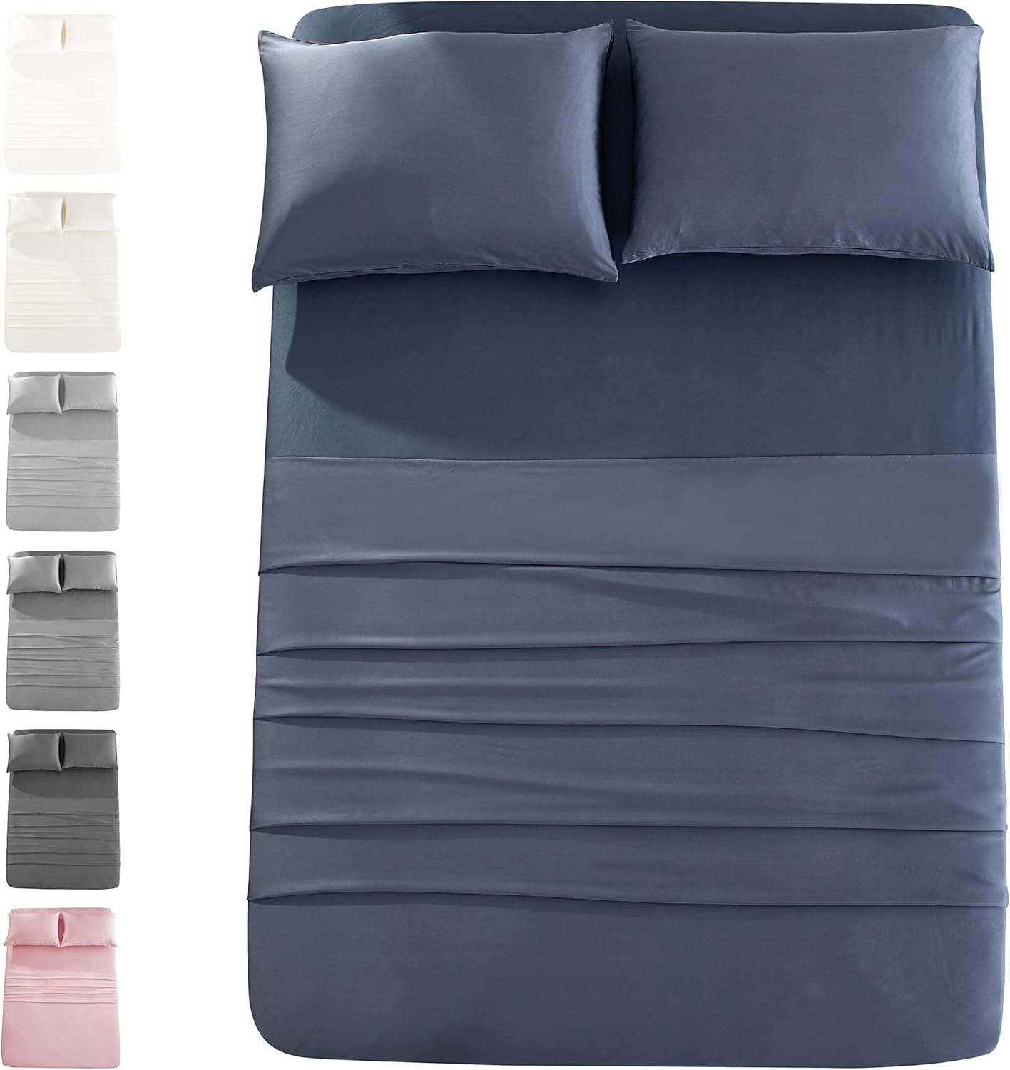 JOMO 4Piece Bamboo Bed Sheets 100 Bamboo Sheets Queen Size Luxury