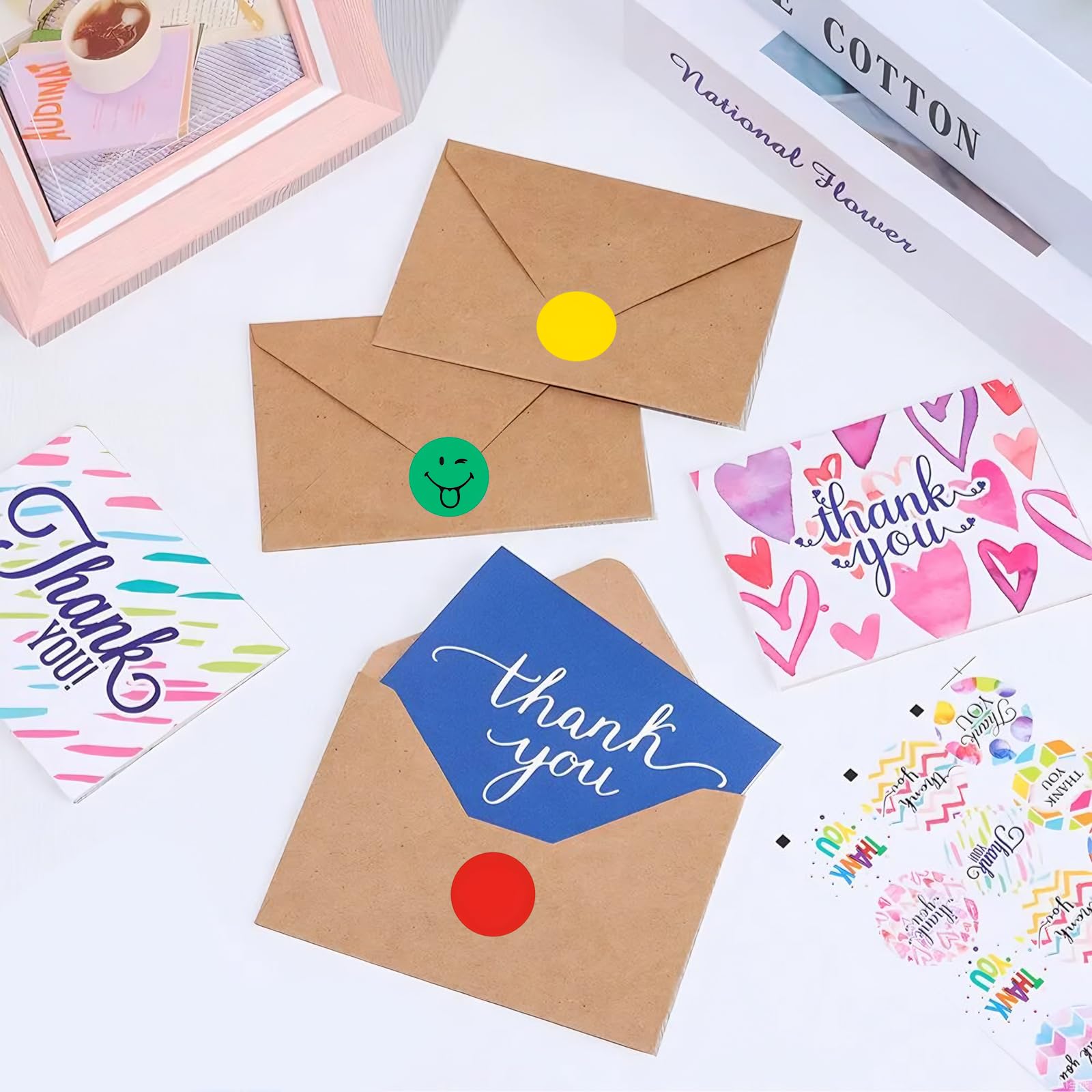 3000 Adesivi Rotondi Colorati 25mm - Etichette Punti Adesivi Per Ufficio E Scuola (6 Rotoli) - Foto 5