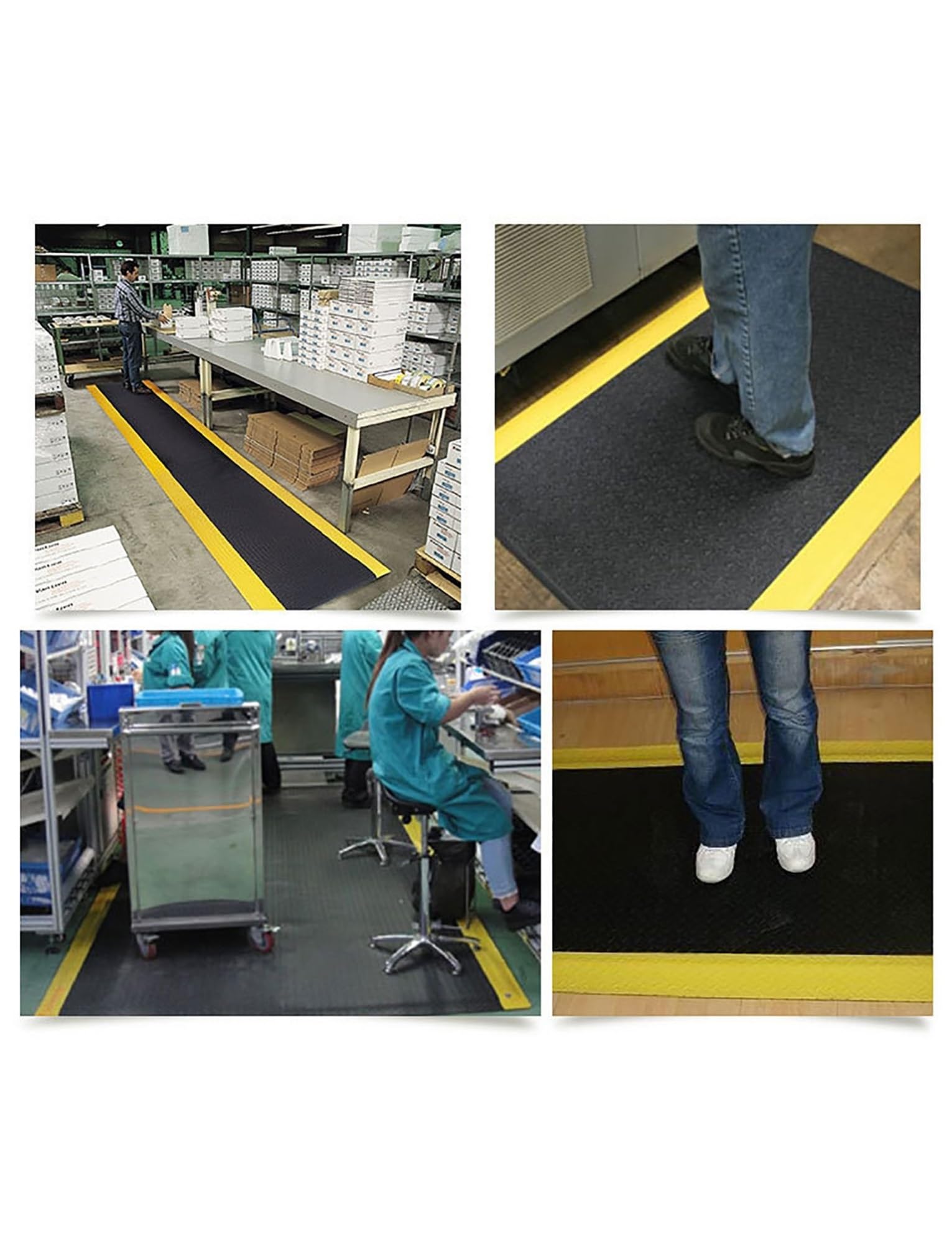 Alfombrilla antiestática antideslizante industrial antifatiga para trabajos de almacén y fábrica