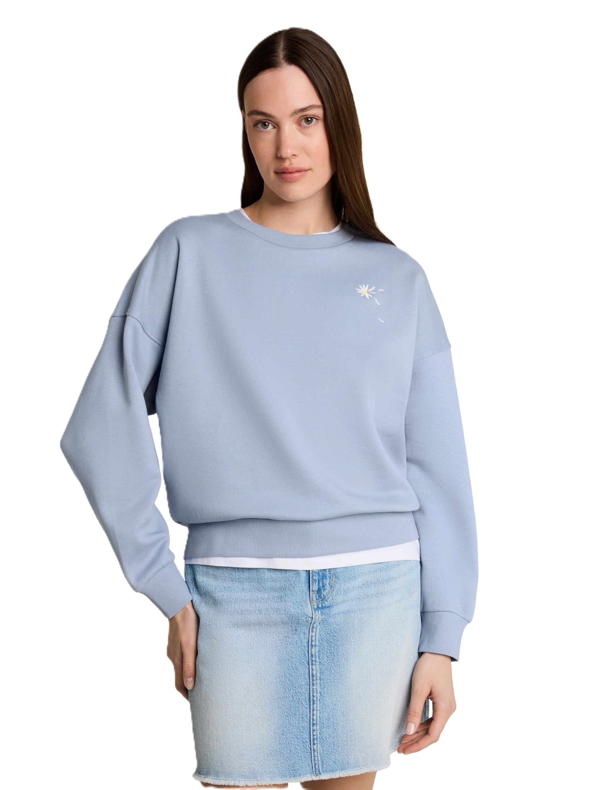 Tom Tailor Denim Damen Loose Fit Sweatshirt