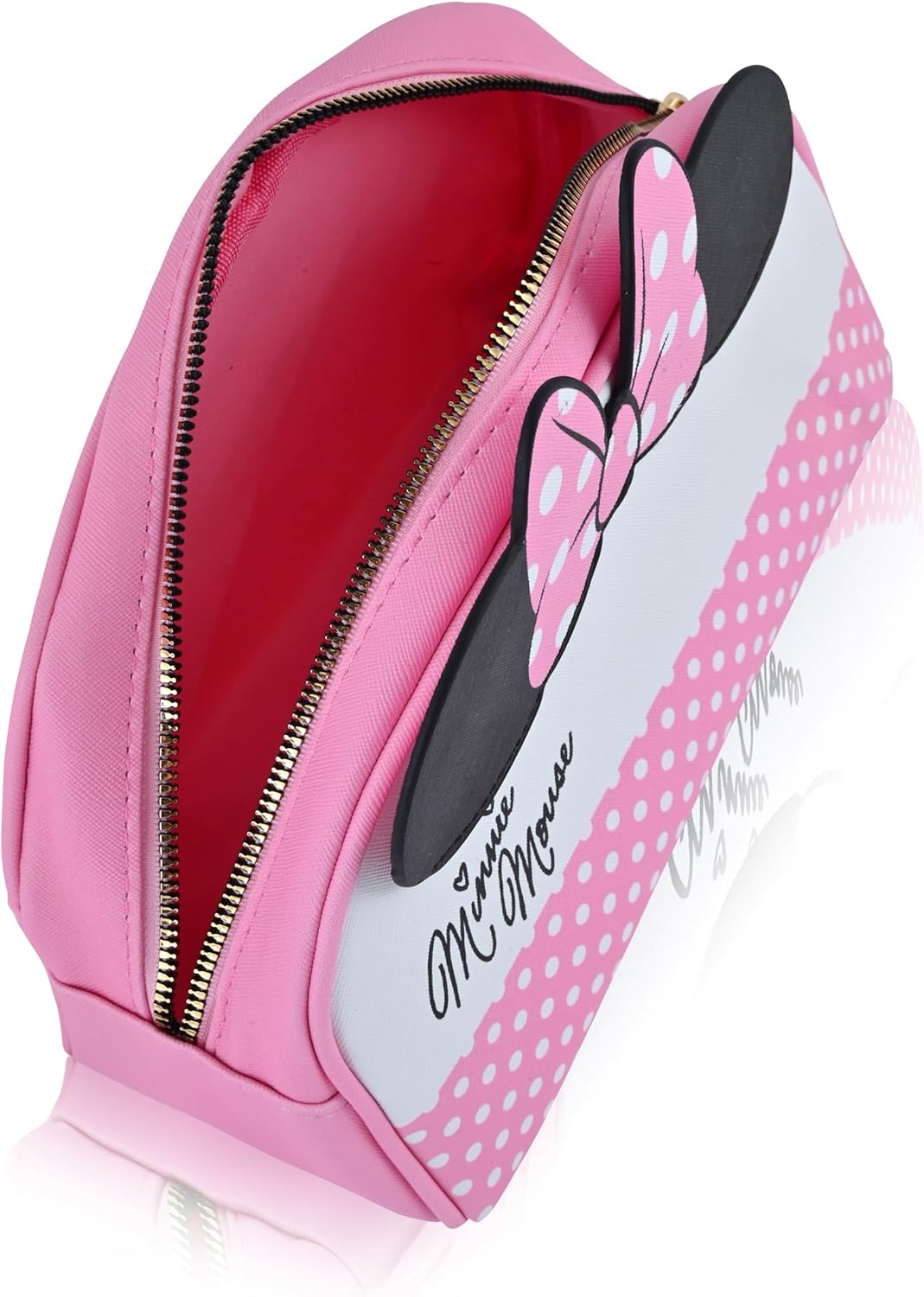 Disney Minnie Mouse Makeup Bag for Women | Minnie Mouse PU Leather Travel Toiletry Bag for Women | Make Up Travel Bag Cosmetic Bag Makeup Pouch - Image 5