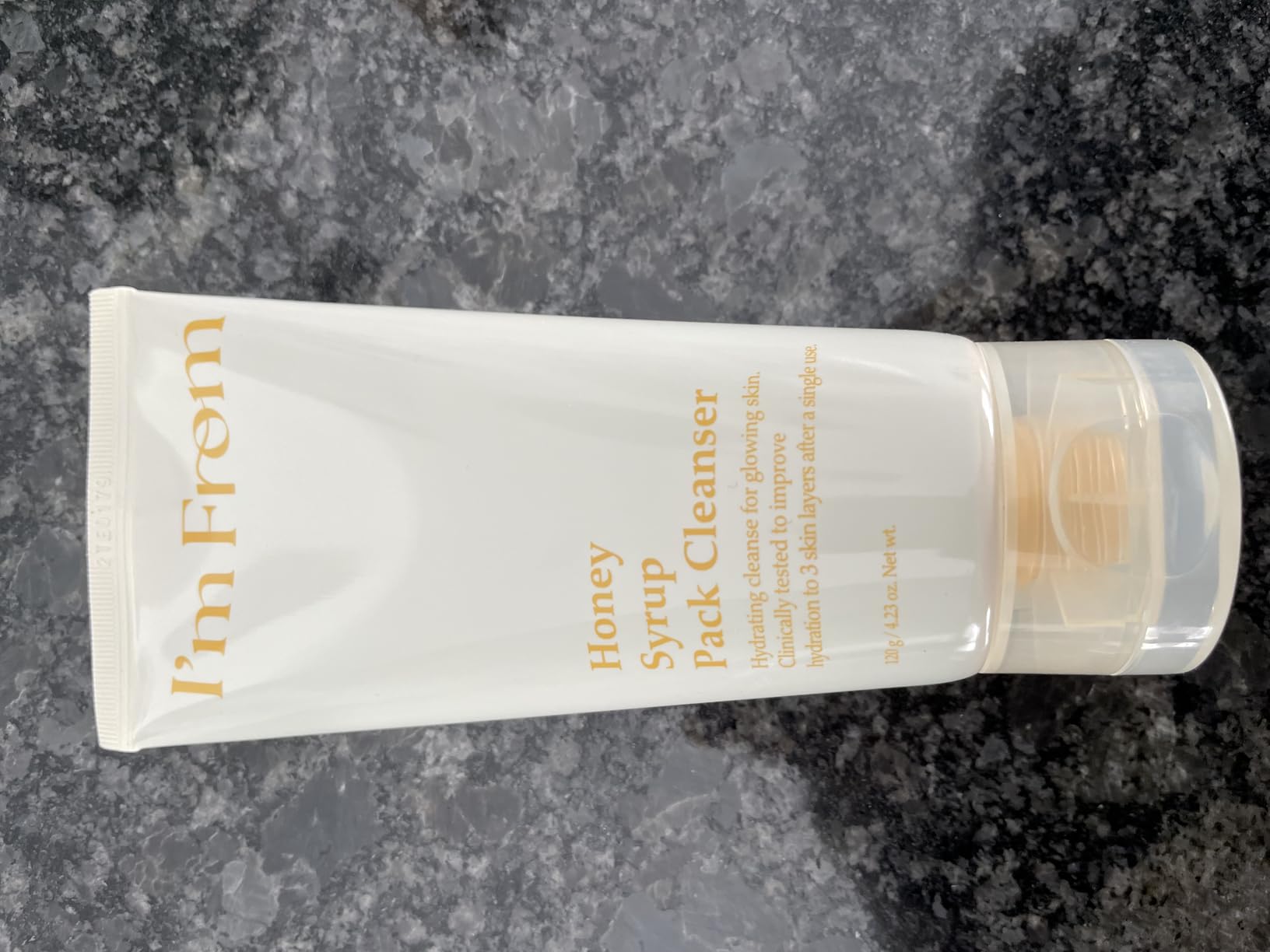 I'm from Honey Syrup Pack Cleanser, Mask-to-Foam Hydrating Cleanser with Honey, Glass & Dewy Glow, Moisture-Rich Facial Cleanser, Korean Skin Care 4.06fl.oz