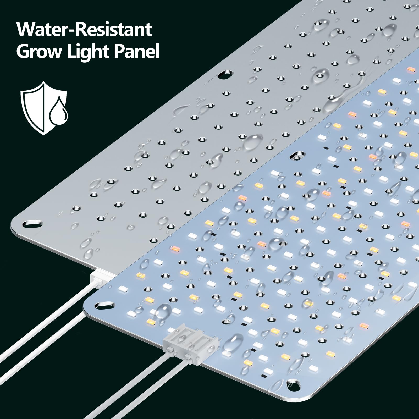 8 Pack COKOLILA Lampada di Crescita LED 40W, Grow Light con Spettro Completo + UV, Timer Auto 4/8/12/16/20H e Daisy-Chain, 1536 LED per Piante da Interno, Terrario