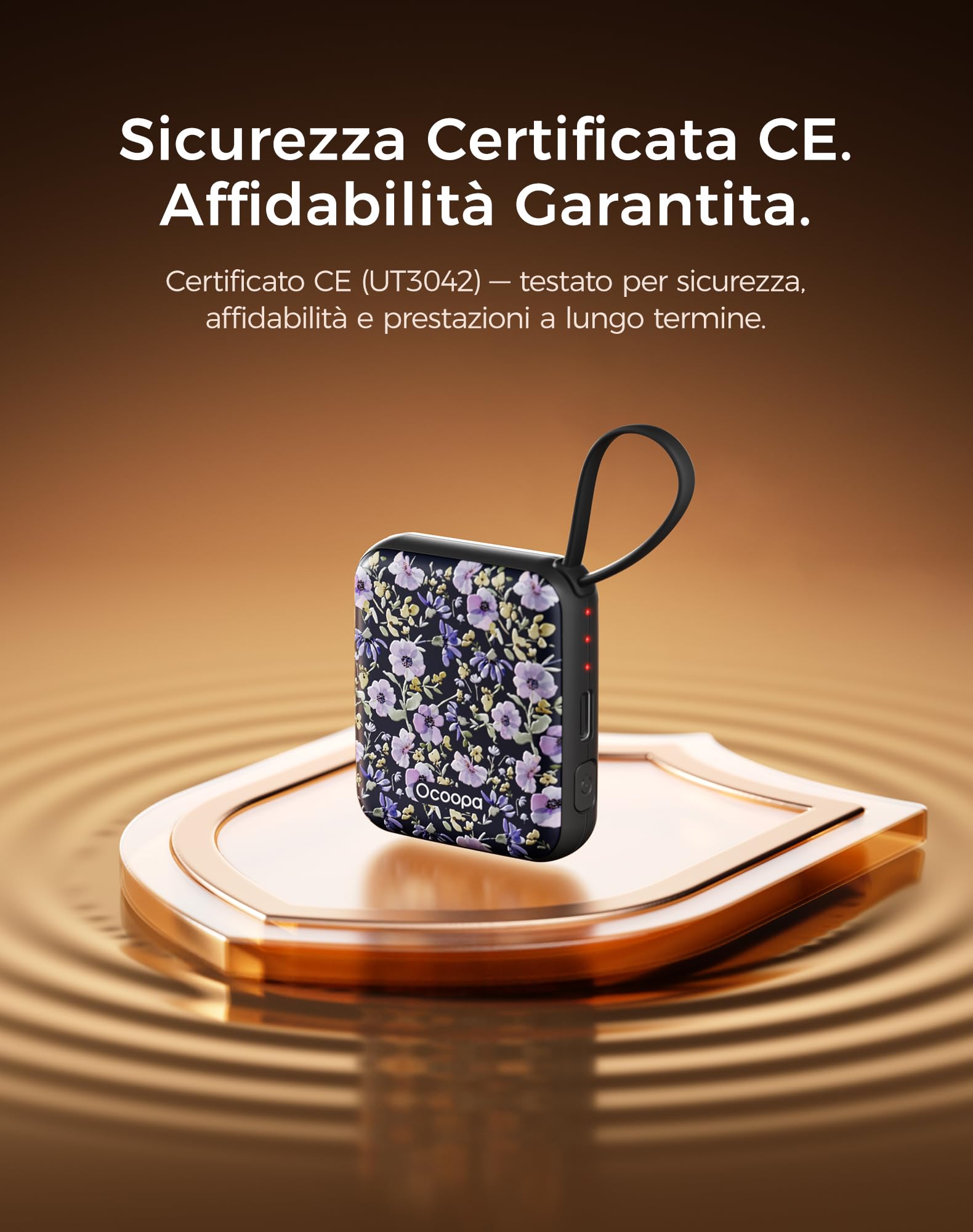 OCOOPA Scaldamani Elettrico 2 Pezzi, Portatile Scalda Mani USB Ricaricabile 4000mAh, 3 Livelli fino a 52°C, Utile Regalo di Natale, Ideale per Sci Invernale, Viaggi e Attività all’Aria Aperta,UT5 Nano