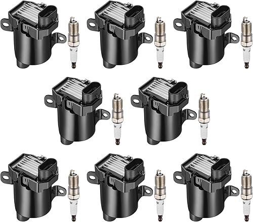 Vista 46 de BDFHYK Paquete de bobinas de encendido compatibles con Buick LaCrosse Rainier, compatible con Cadillac Escalade ESV EXT, Avalanche Camaro, Canyon