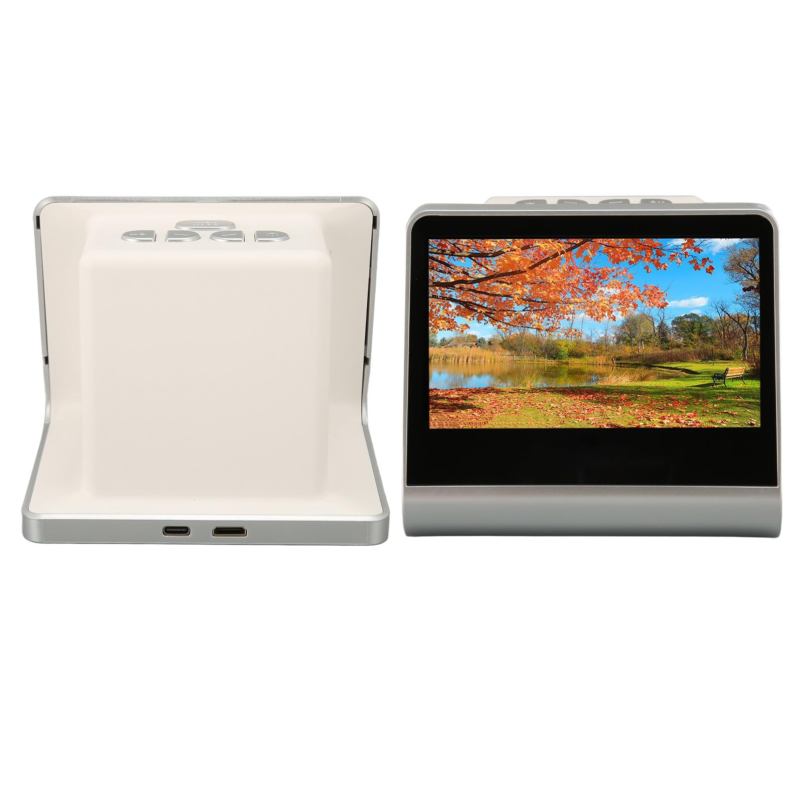 Cryfokt Digitaler Filmscanner, 14MP 22MP Sensor Film- und Diascanner mit HD-Farbbildschirm, Anschluss, Konvertierung von Dias und Filmen in Digitale Fotos für Computer und Laptops