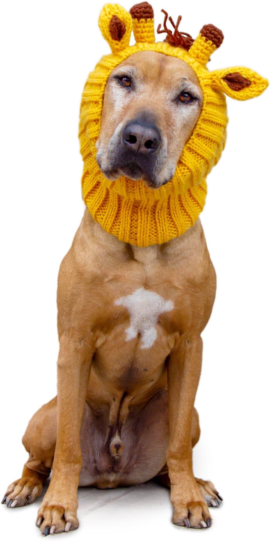 Zoo Snoods The Original Knit Giraffe Dog Snood, Large