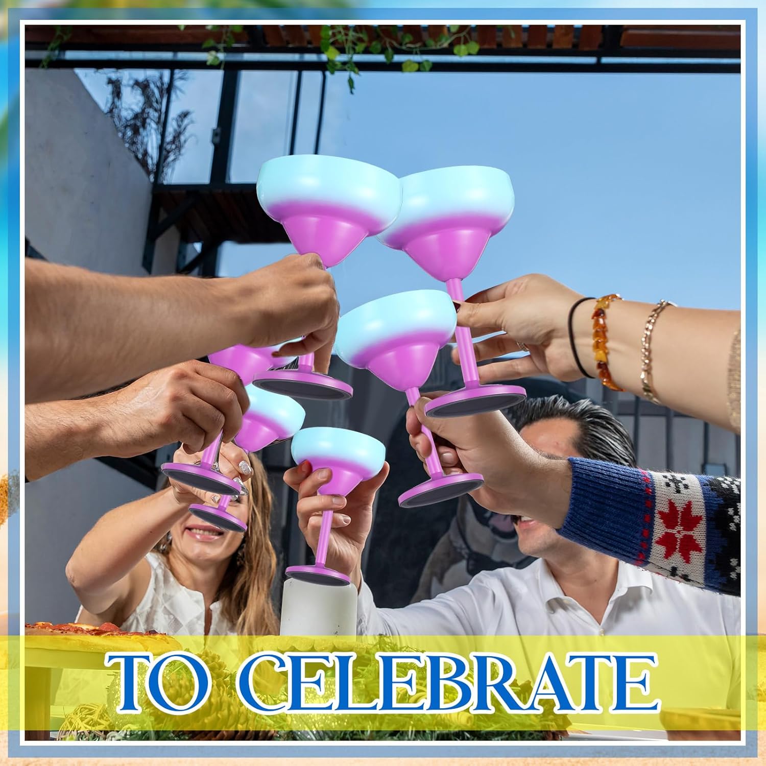 Geiserailie 2 Pack Insulated Wine Glass 10 oz Stainless Steel Margarita Tumbler with Lid and Straw Vacuum Sealed Mug Wine Cup Gift for Women Men Christmas Birthday(Blue Purple,Classic) - Image 6