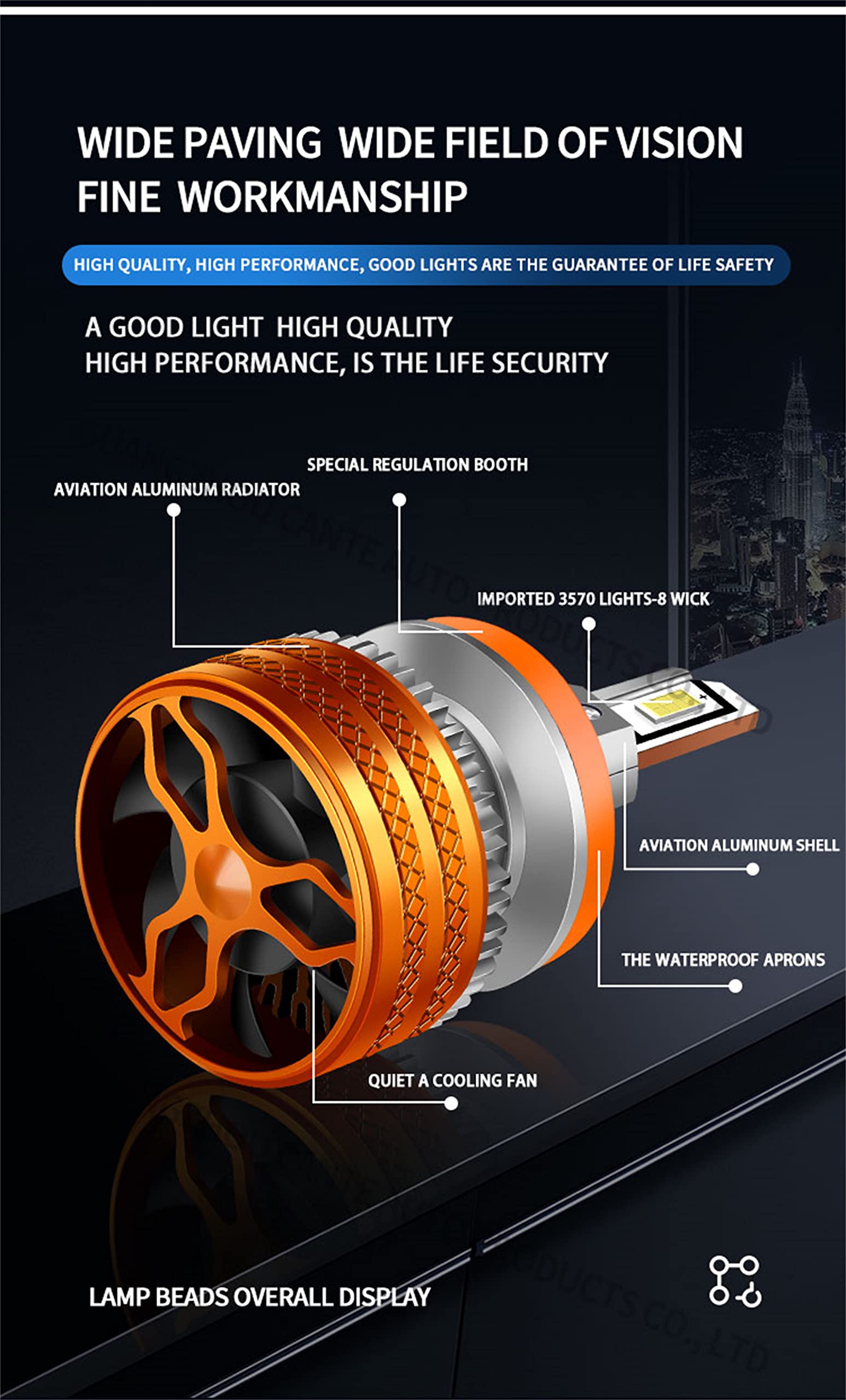 Bombillas LED Para Faros Delanteros, 13600 Lúmenes, 400% Más Brillantes, Kit De Conversión De Faros LED, 6000 K, Blanco Frío, Repuesto Halógeno, Paquete De 2,H4
