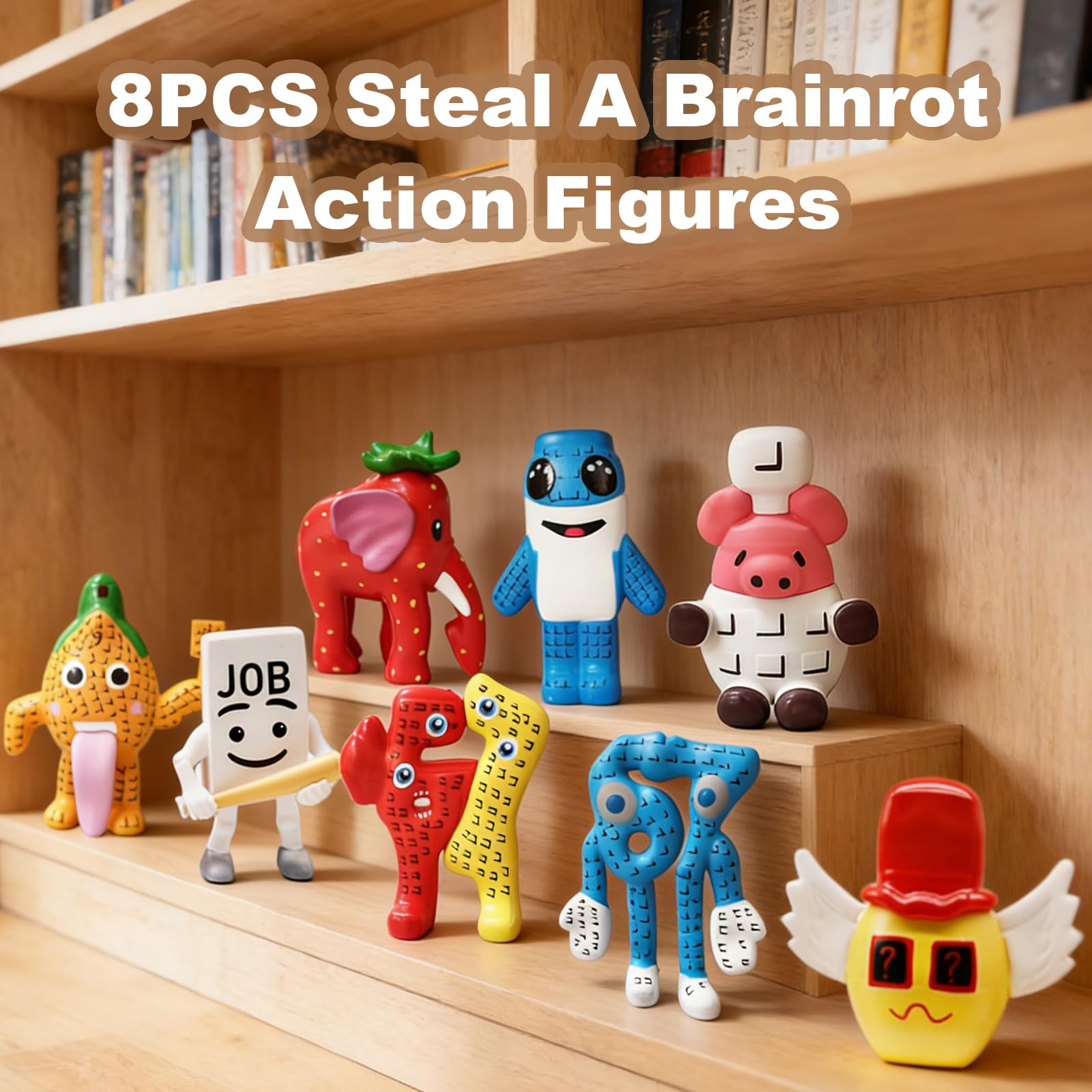 Hyhuiyin 8Pcs Steal A Brainrot Action Figures - Image 2