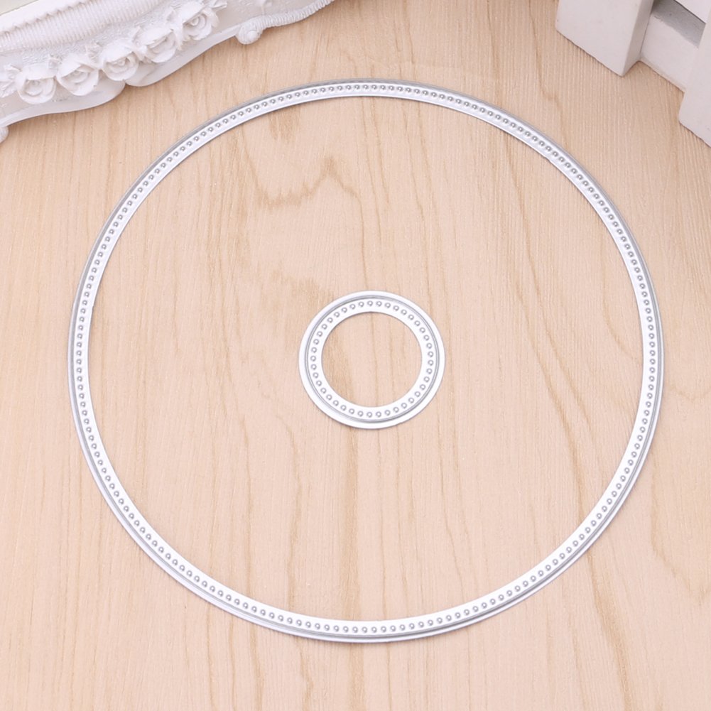 Stitched Circle Panel Metal Cutting Dies – For Scrapbooking, Card Making, Embossing
